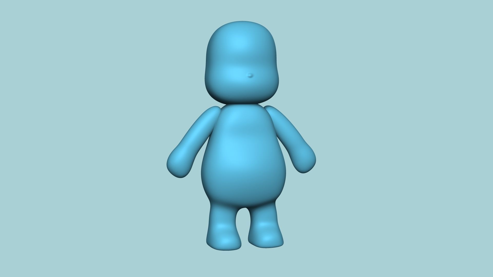 Character Biscuit Mold A02 - Body Parts Chibi 3D print model_5