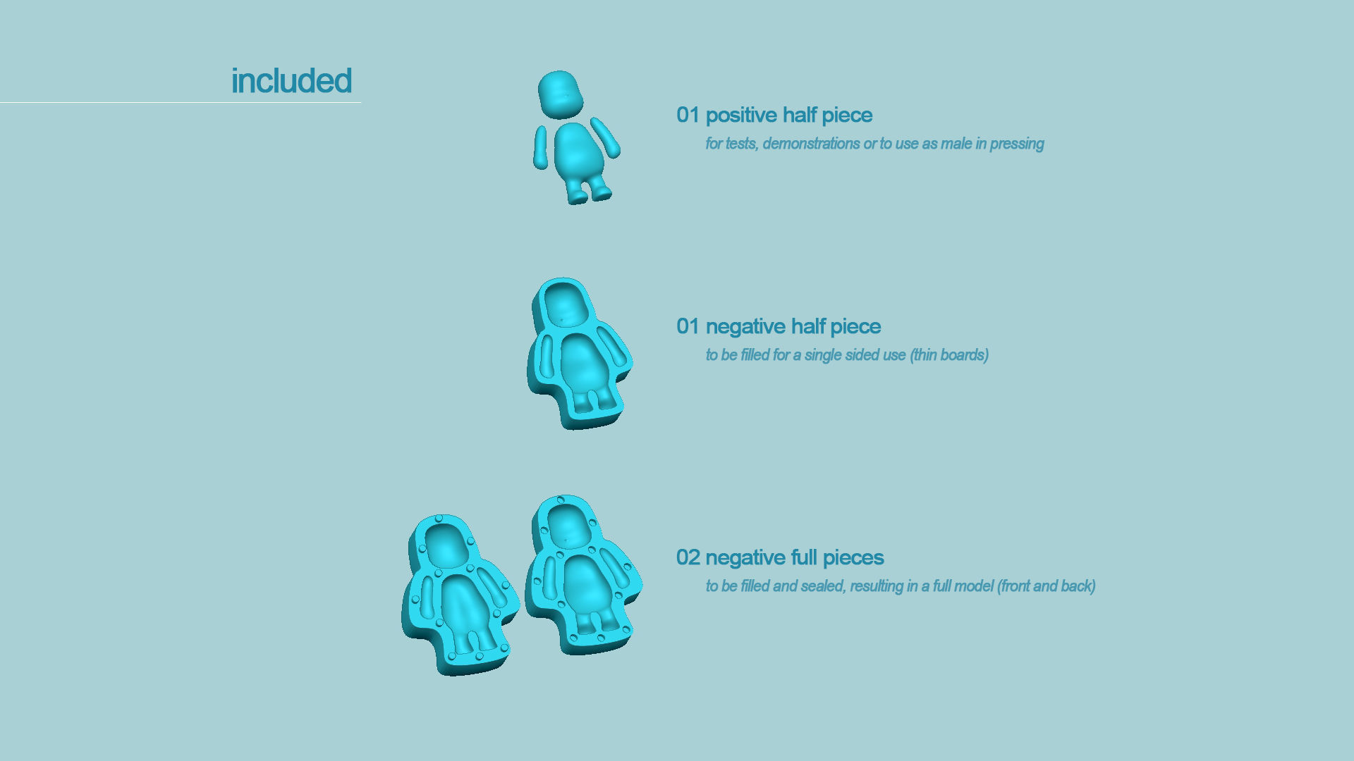 Character Biscuit Mold A02 - Body Parts Chibi 3D print model_2