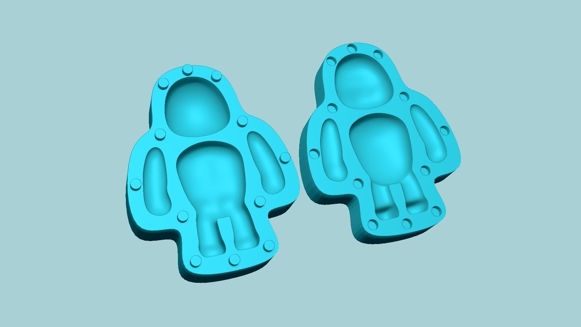 Character Biscuit Mold A01 - Body Parts Chibi 3D print model_9