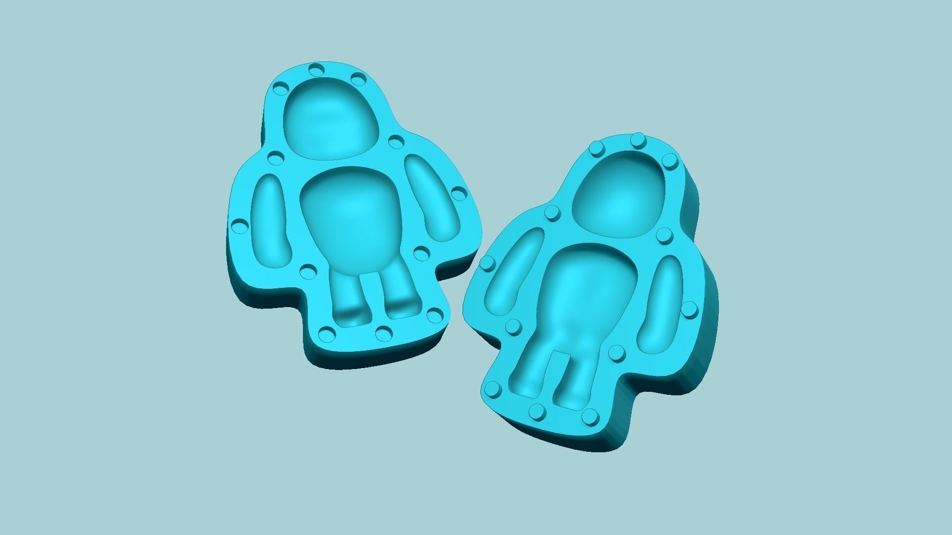 Character Biscuit Mold A01 - Body Parts Chibi 3D print model_3
