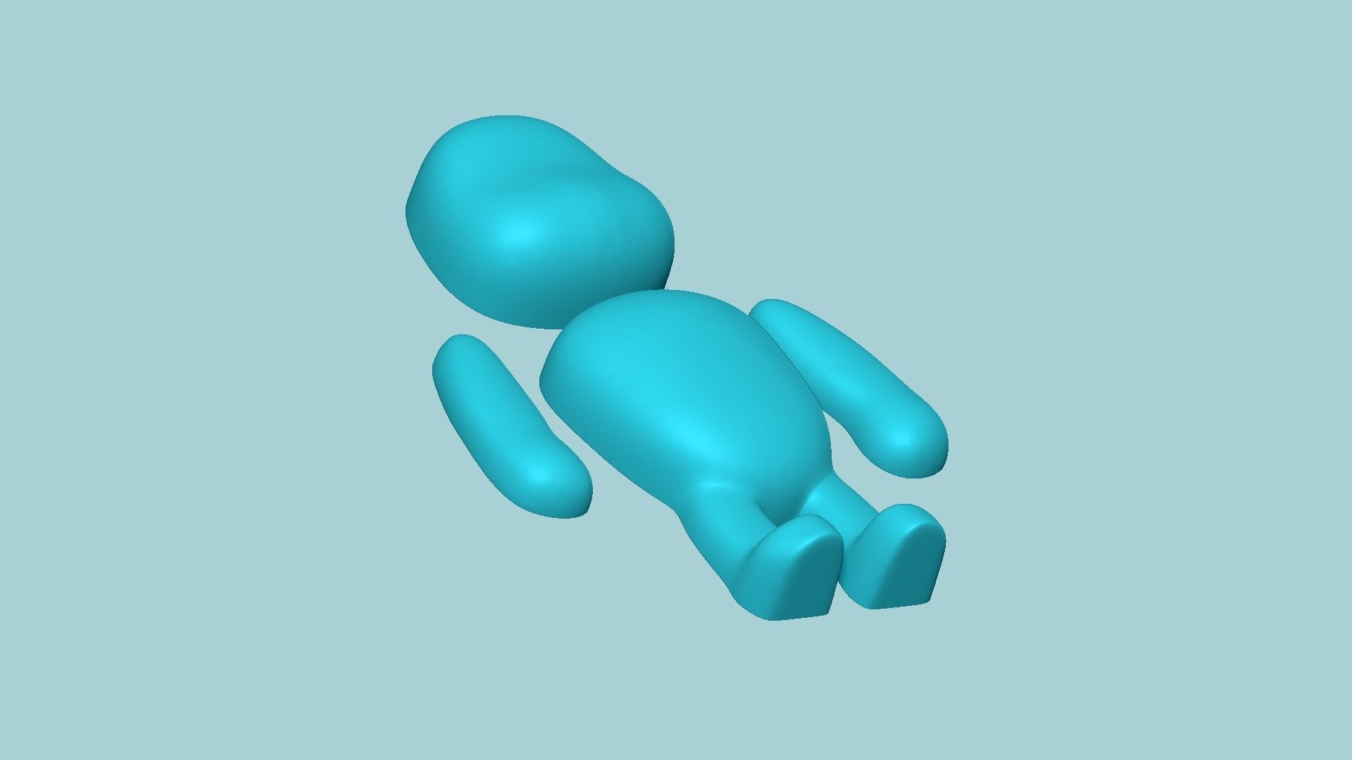 Character Biscuit Mold A01 - Body Parts Chibi 3D print model_7