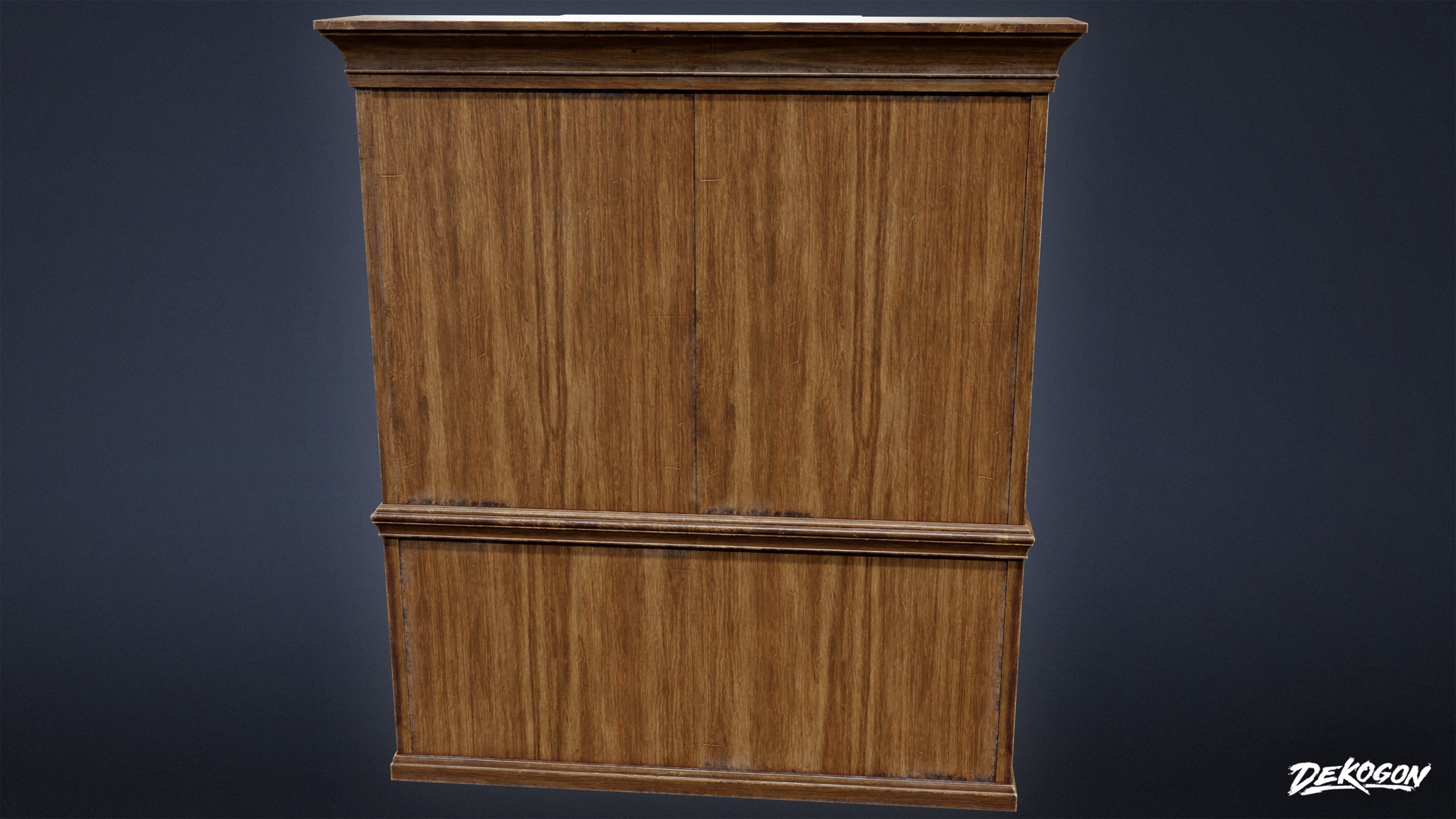 VICTORIAN - Shelf Victorian 18 - LOW POLY AND NANITE Low-poly 3D model_3