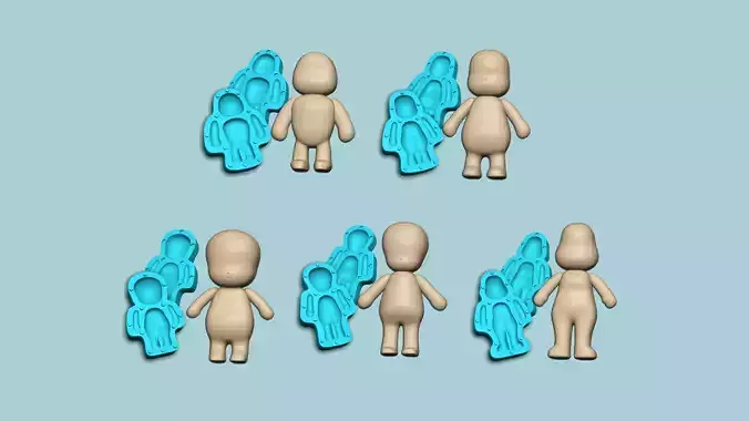 05 Character Mold Collection - Chibi Body Parts 