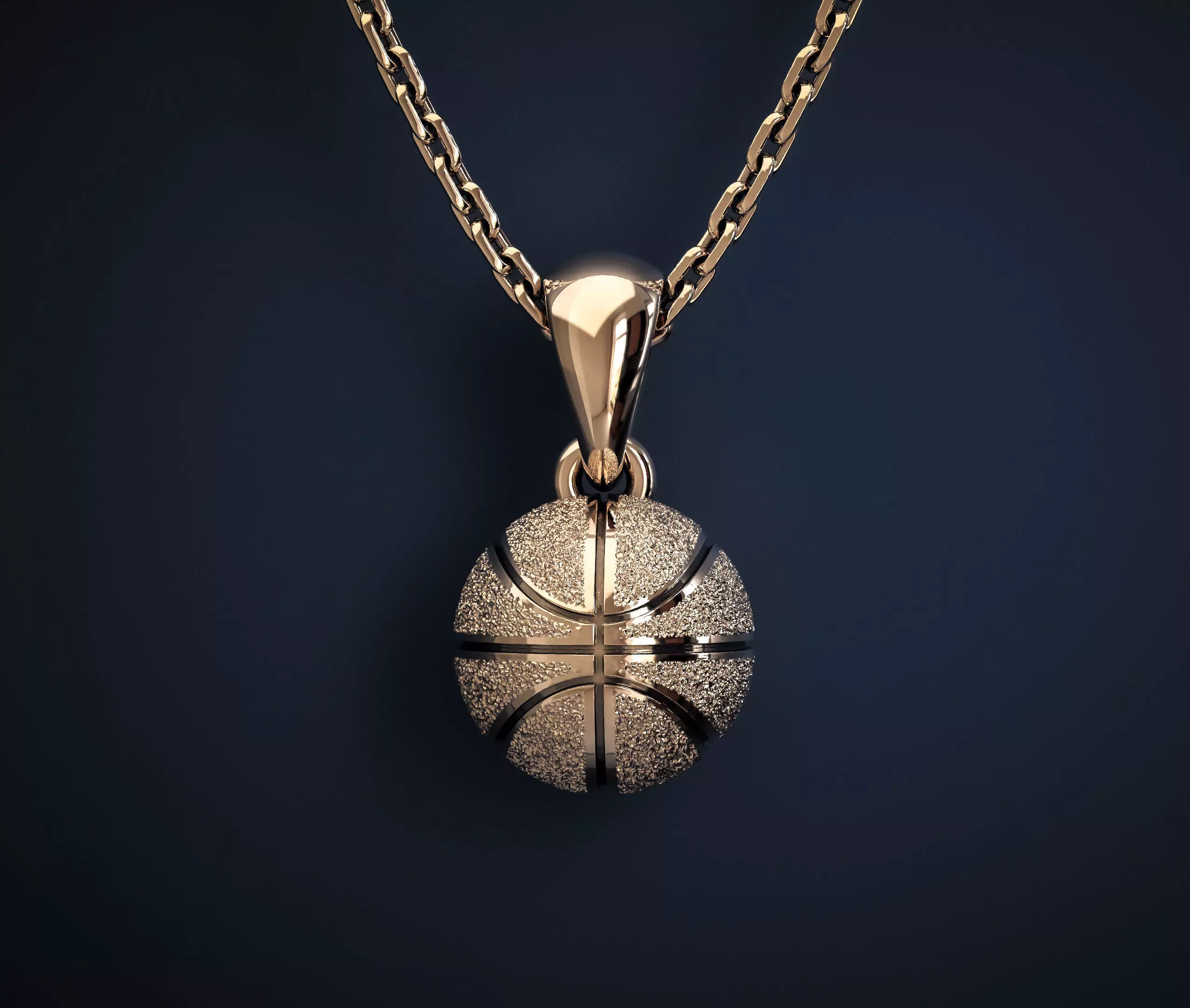 A PENDANT IN THE FORM OF A BASKETBALL Printable Model 3D print model