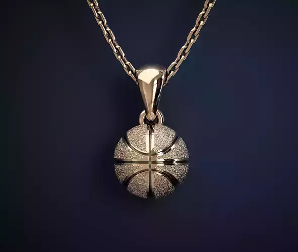 A PENDANT IN THE FORM OF A BASKETBALL Printable Model