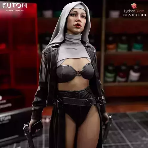 Warrior Nun 3D print model