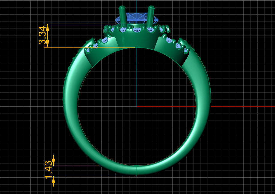 Fashion Ring 3D print model_12