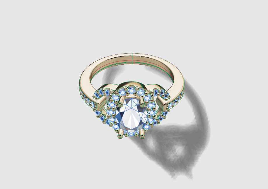 Fashion Ring 3D print model_4