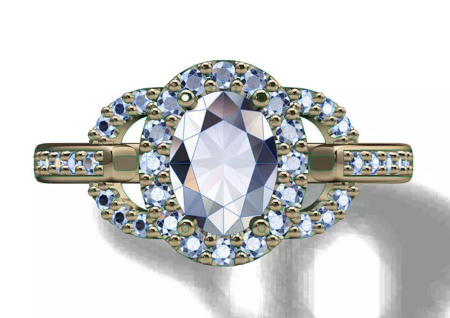 Fashion Ring 3D print model_0