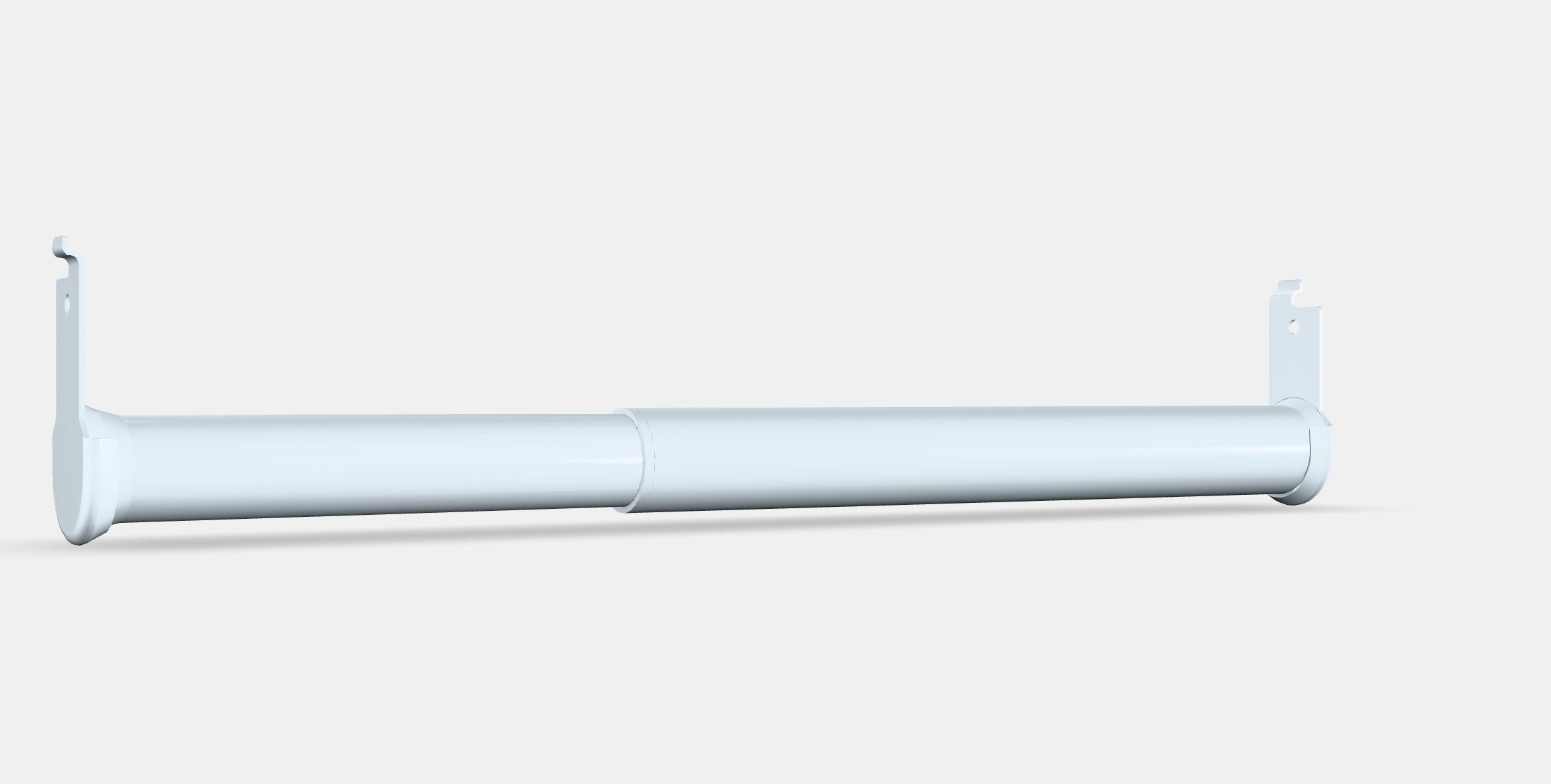 BOAXEL adjustable clothes rail Low-poly 3D model_3