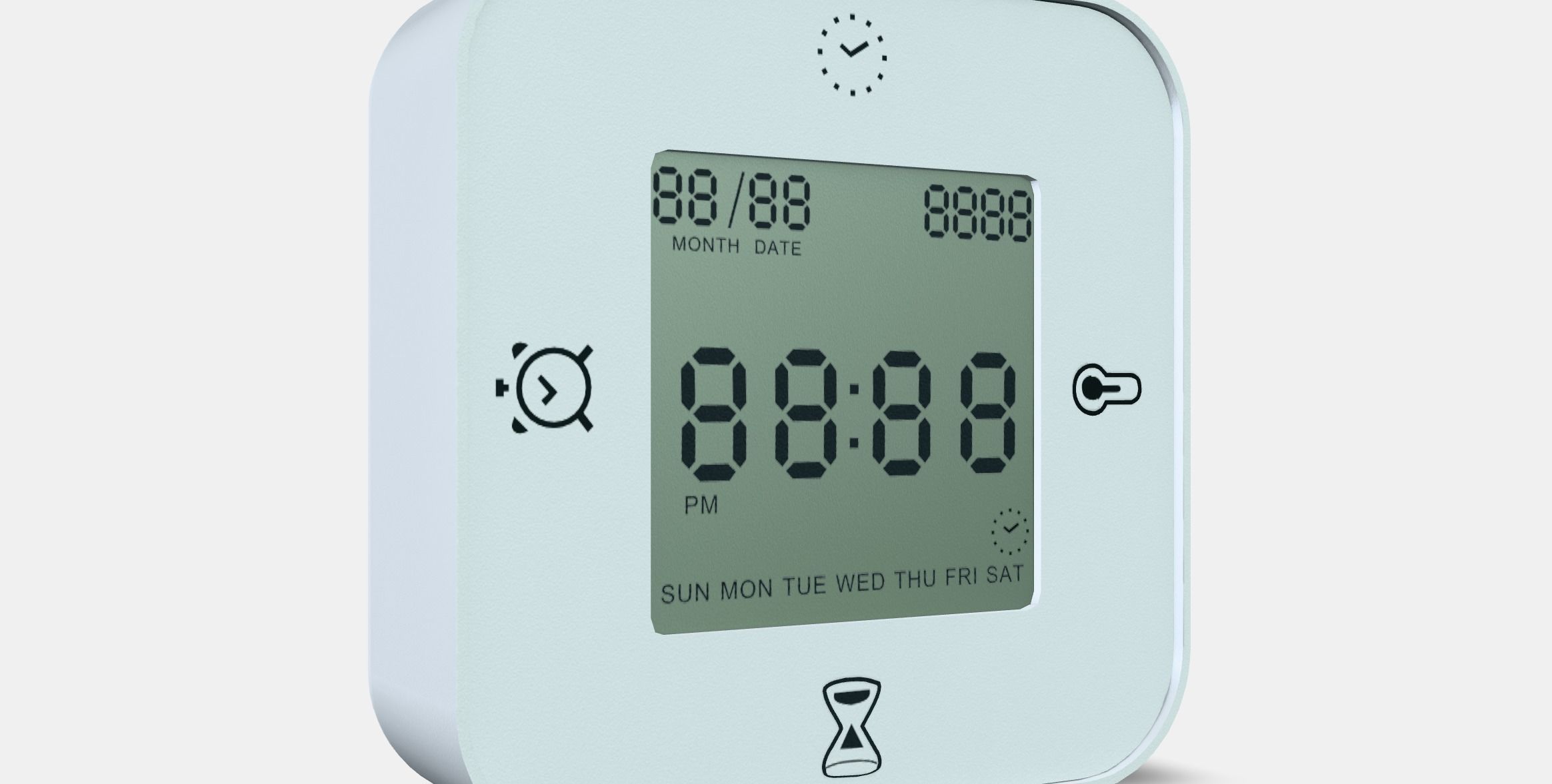 KLOCKIS clock-thermometer-alarm-timer Low-poly 3D model_8