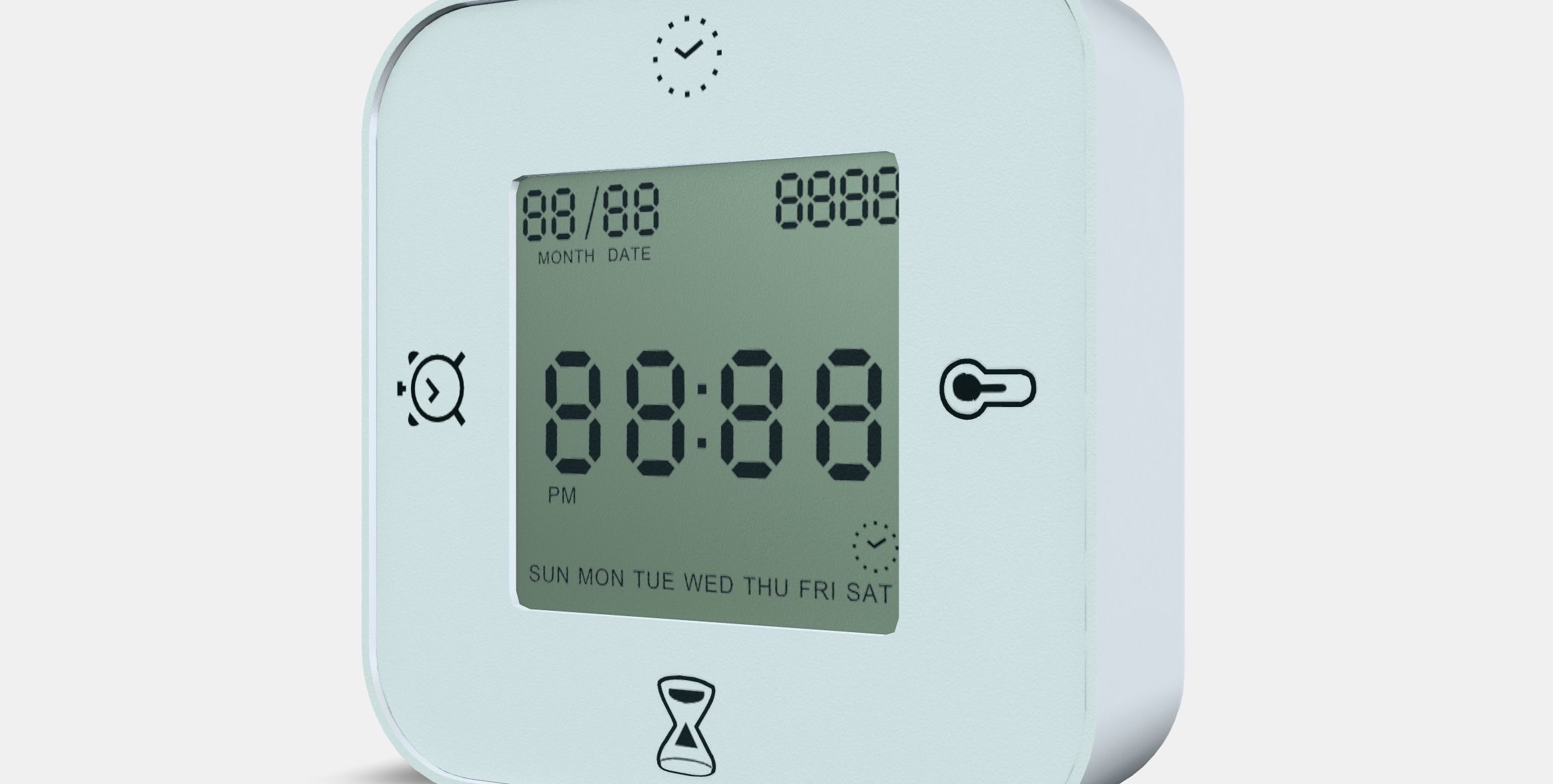 KLOCKIS clock-thermometer-alarm-timer Low-poly 3D model_14