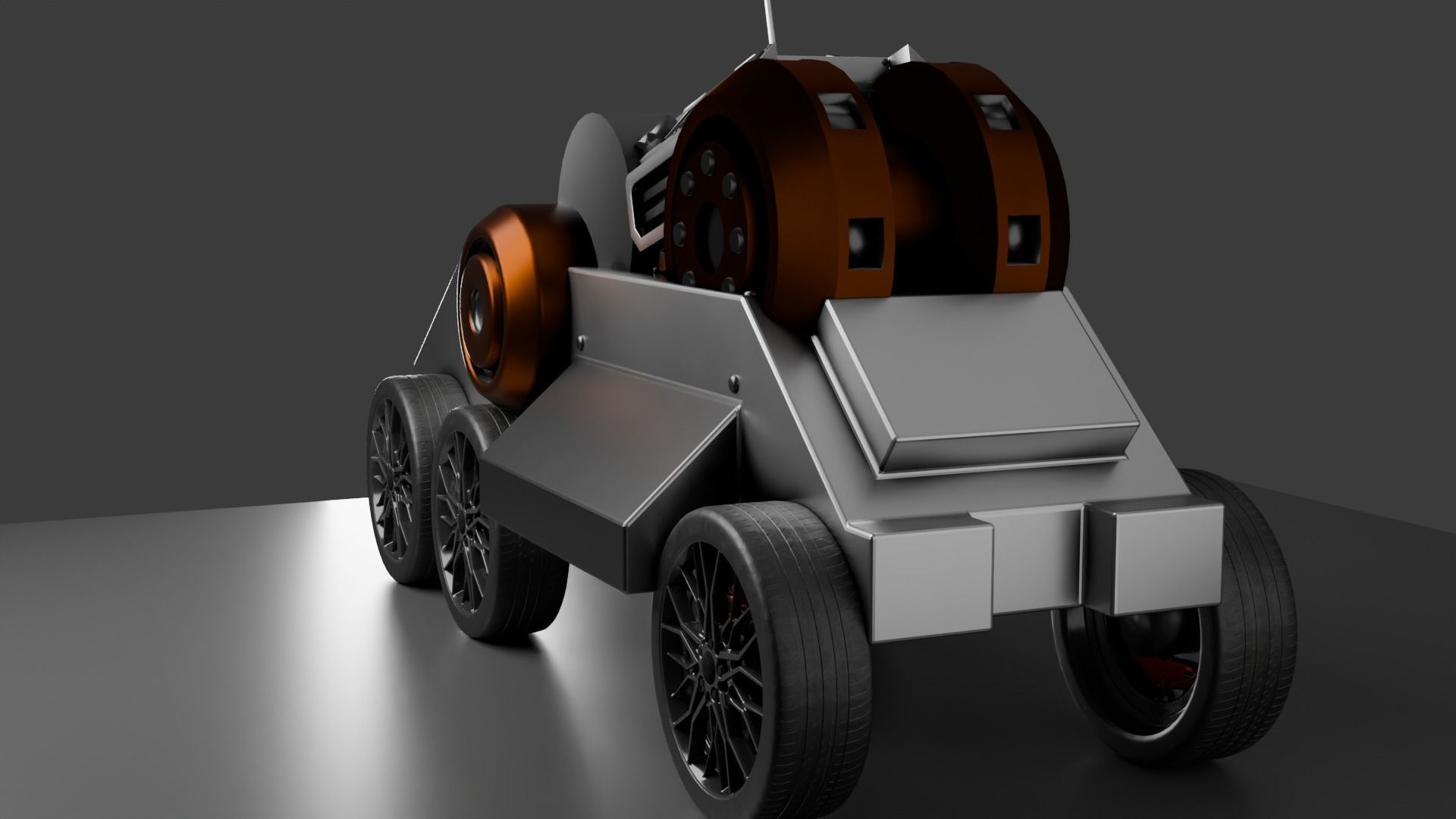 sci fi truck  3D model_3