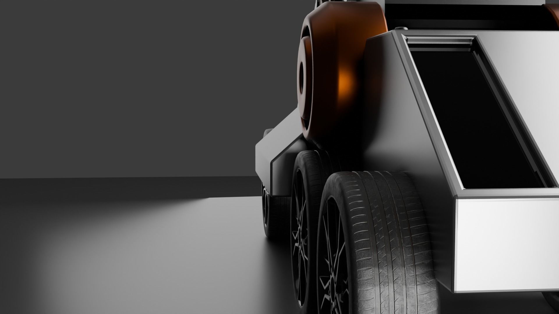 sci fi truck  3D model_4