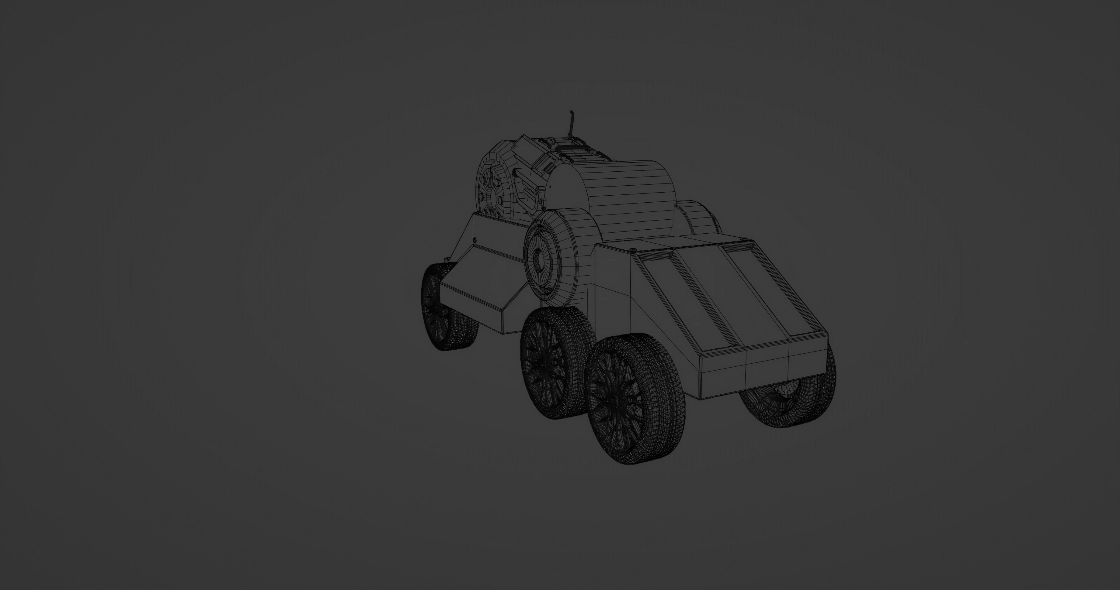 sci fi truck  3D model_6