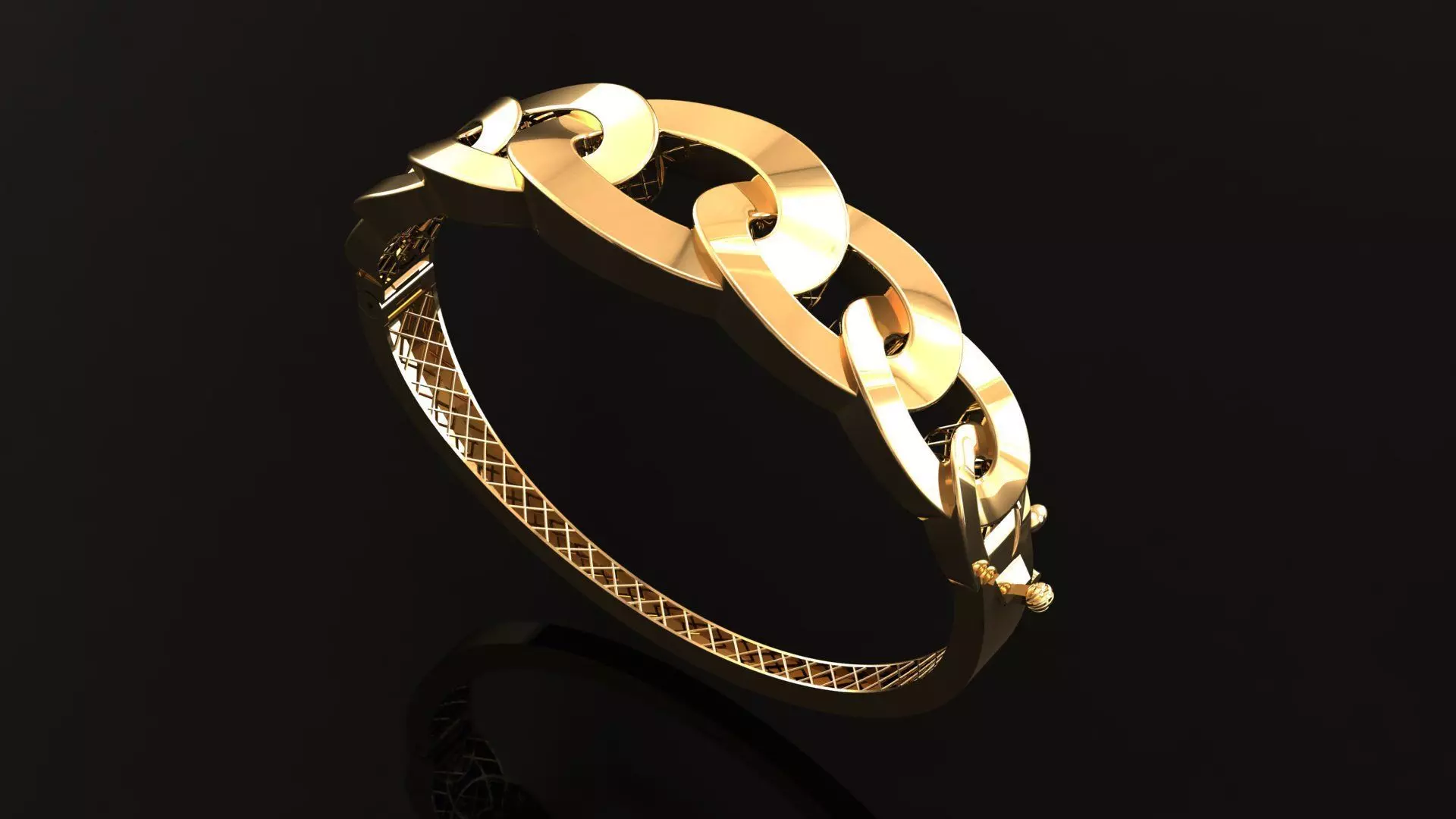 elegant bracelet model 3D print model_0