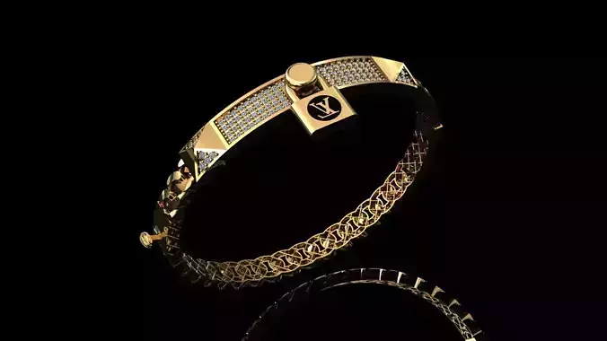 elegant bracelet model 3D print model