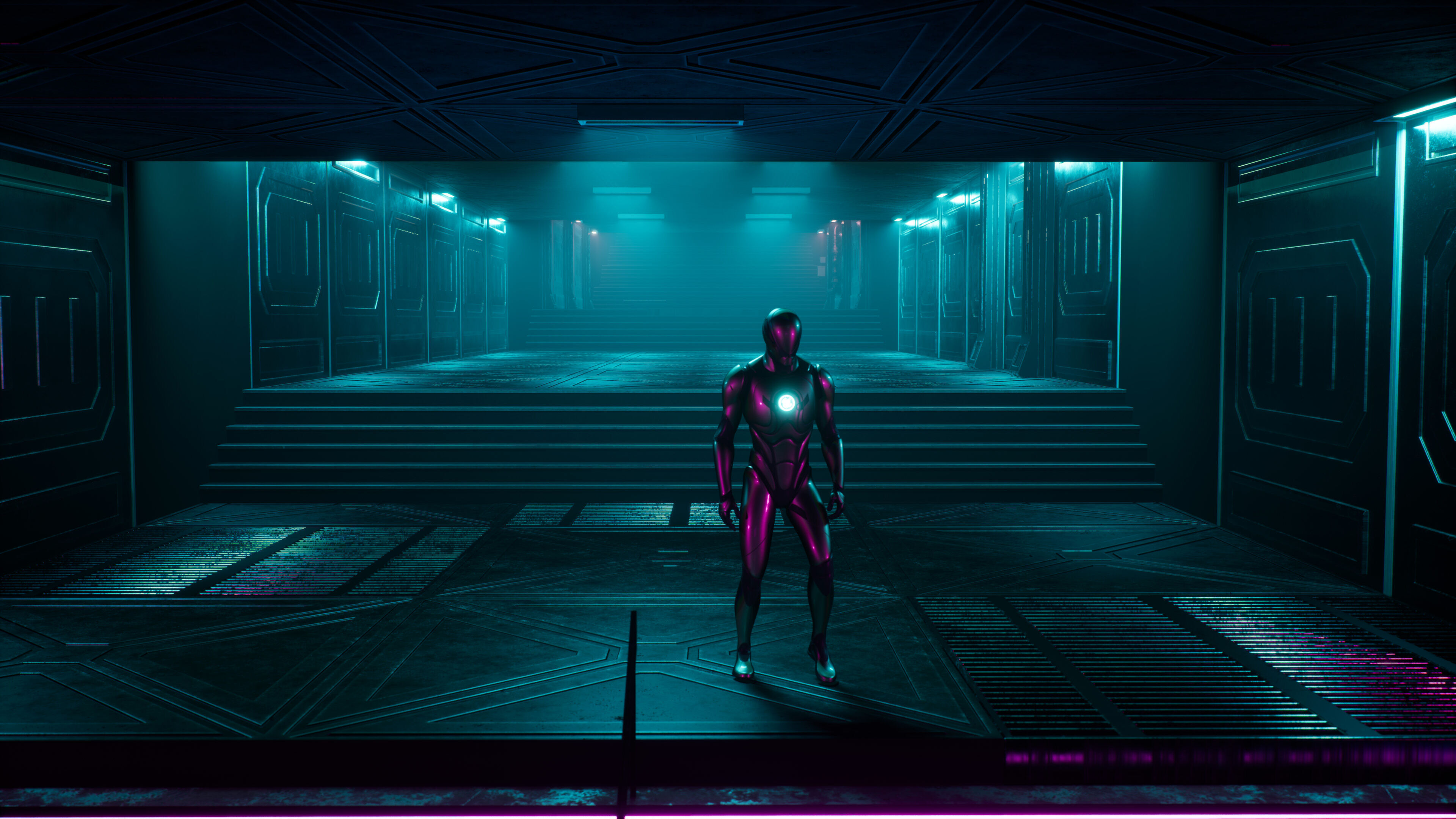 Cyberpunk Underground Pub Environment Prop Pack Low-poly 3D model_8