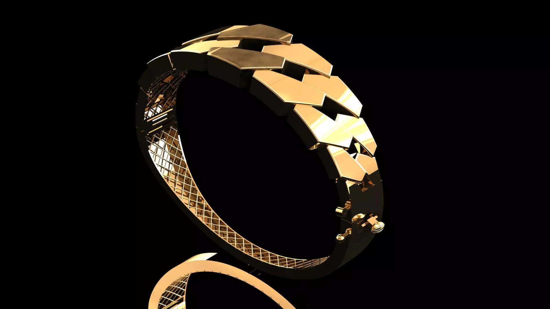 elegant bracelet model 3D print model_0