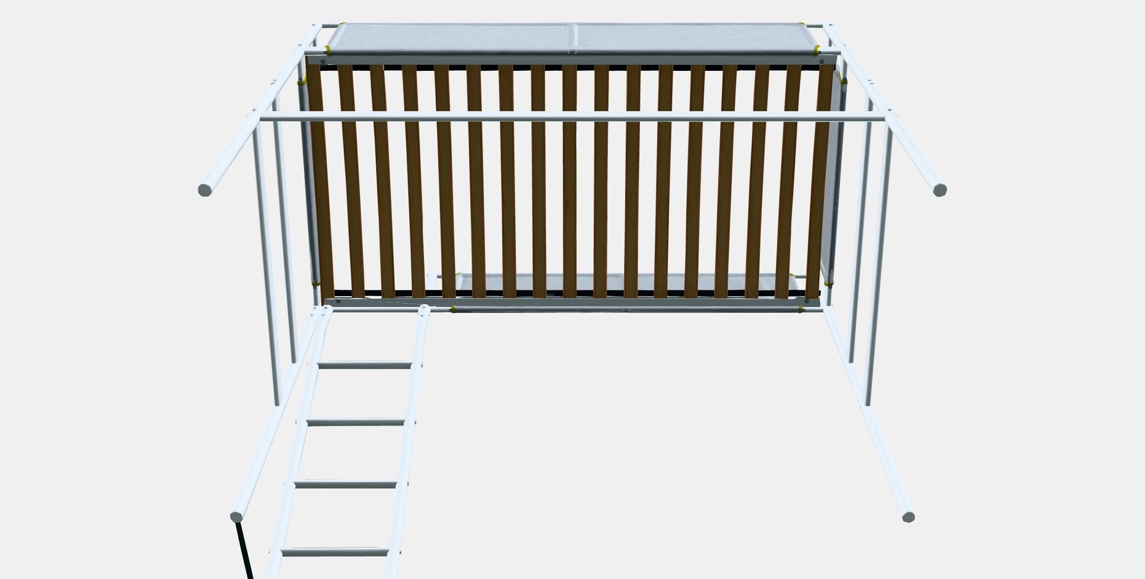 VITVAL loft bed frame 1 Low-poly 3D model_8