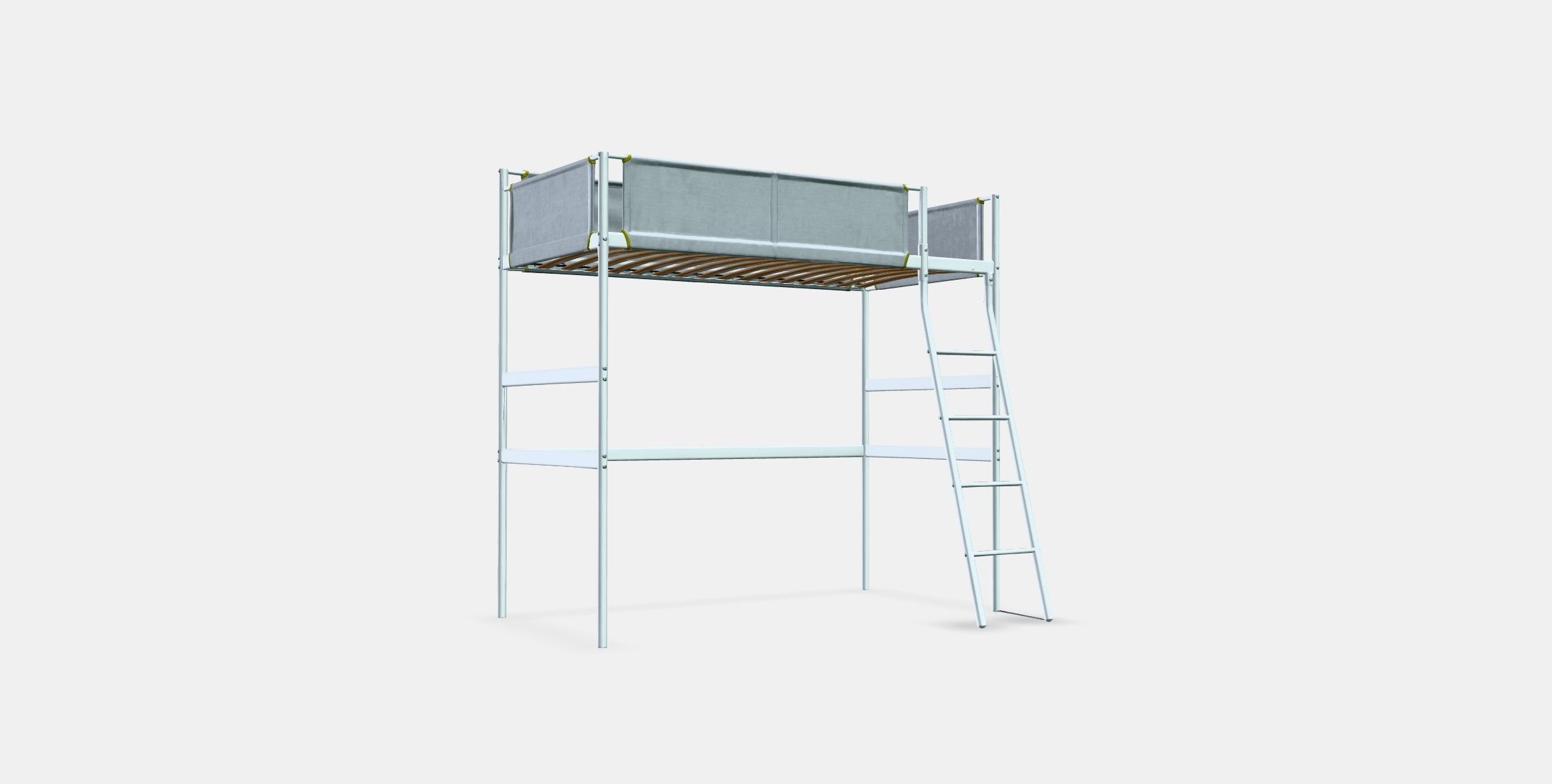 VITVAL loft bed frame 1 Low-poly 3D model_3