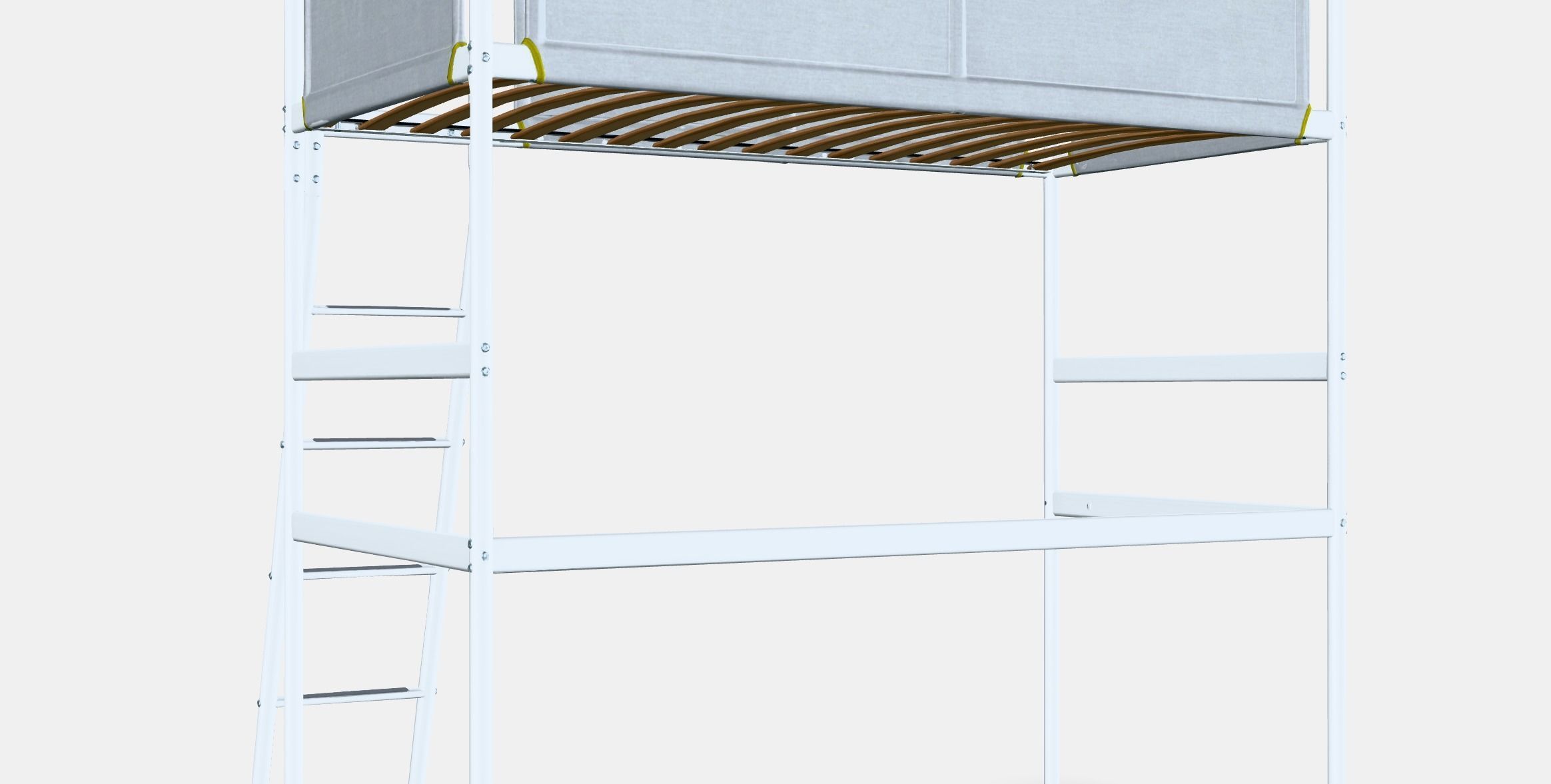 VITVAL loft bed frame 1 Low-poly 3D model_2