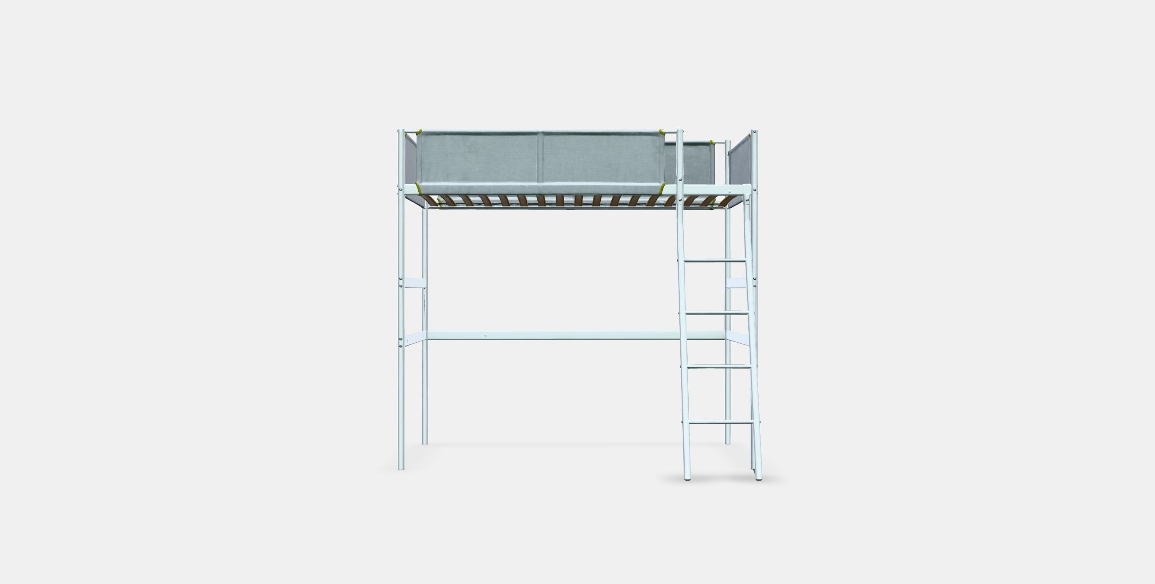 VITVAL loft bed frame 1 Low-poly 3D model_10