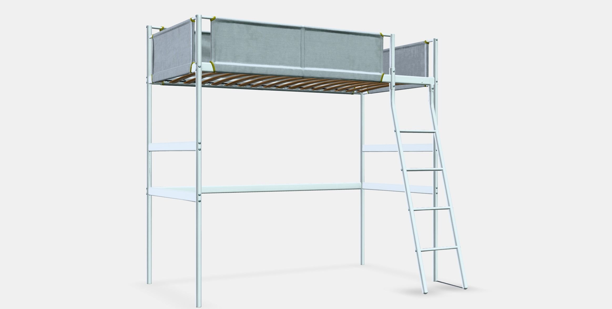 VITVAL loft bed frame 1 Low-poly 3D model_9