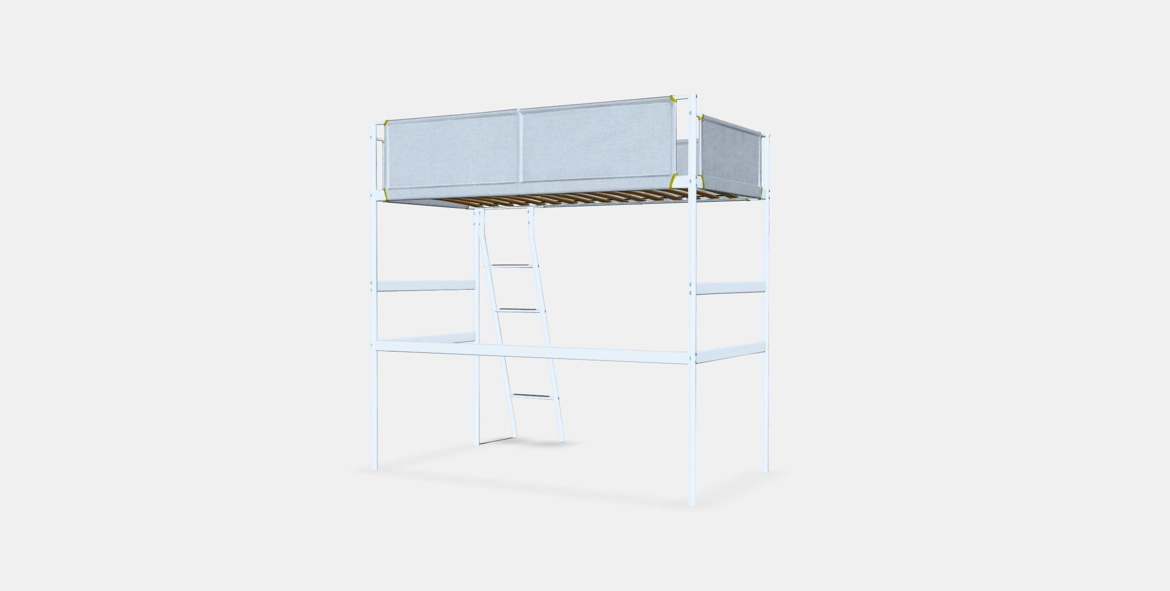 VITVAL loft bed frame 1 Low-poly 3D model_5