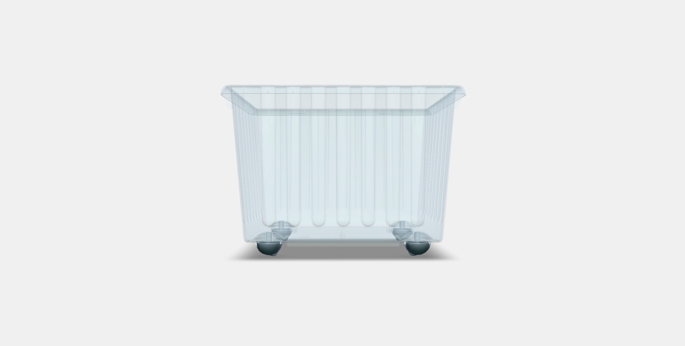 VESSLA box on castors Low-poly 3D model_10