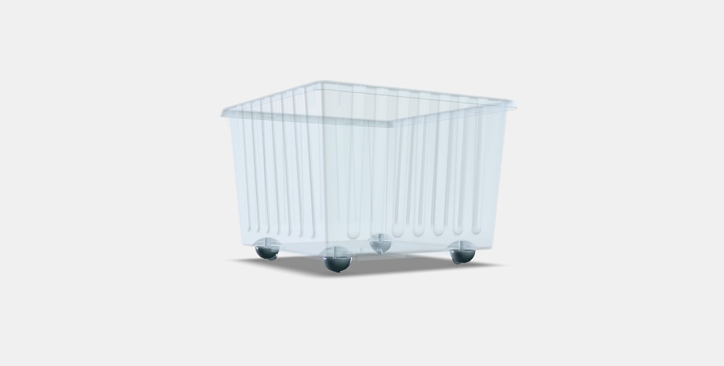 VESSLA box on castors Low-poly 3D model_3