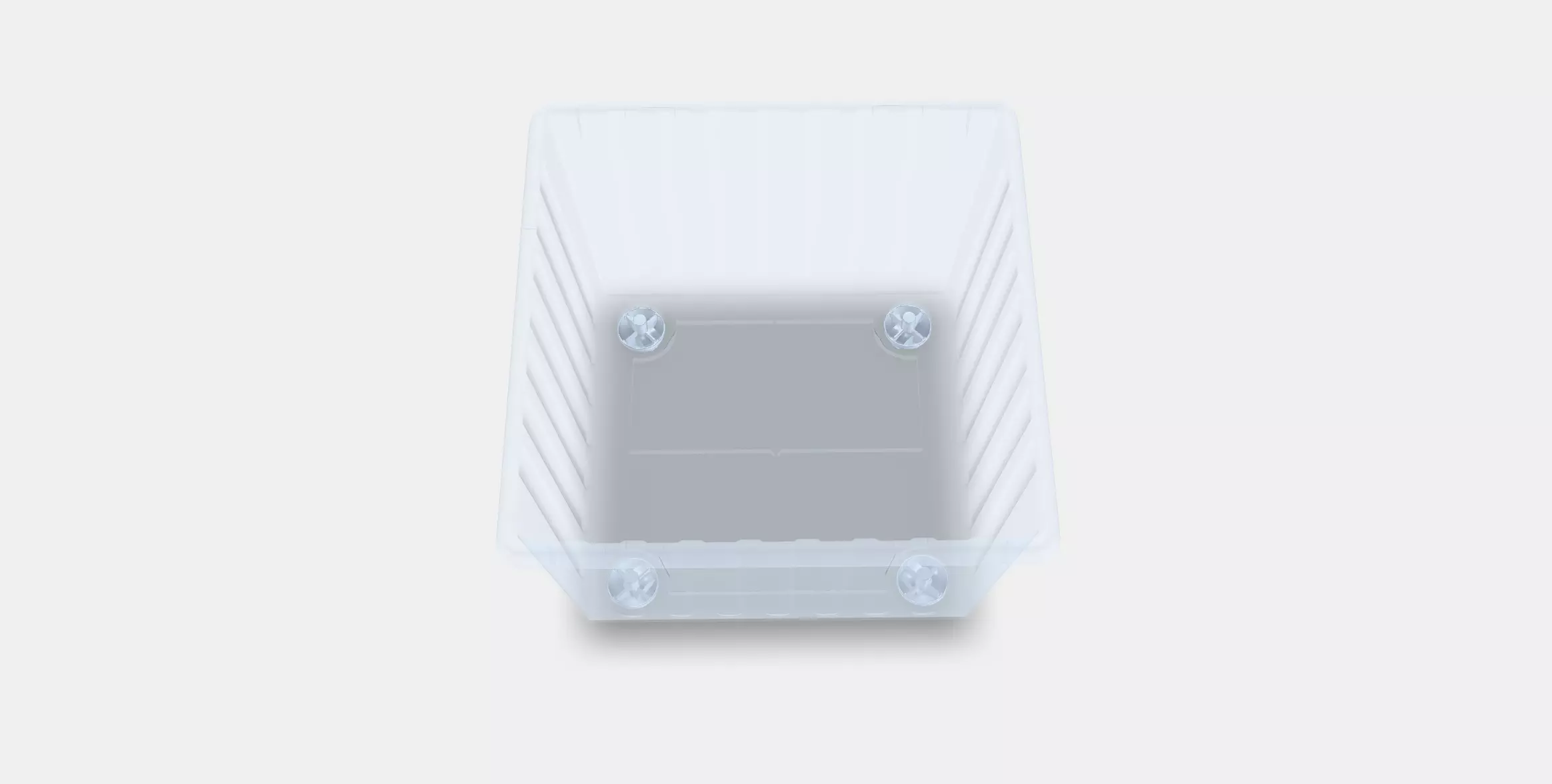 VESSLA box on castors Low-poly 3D model_0