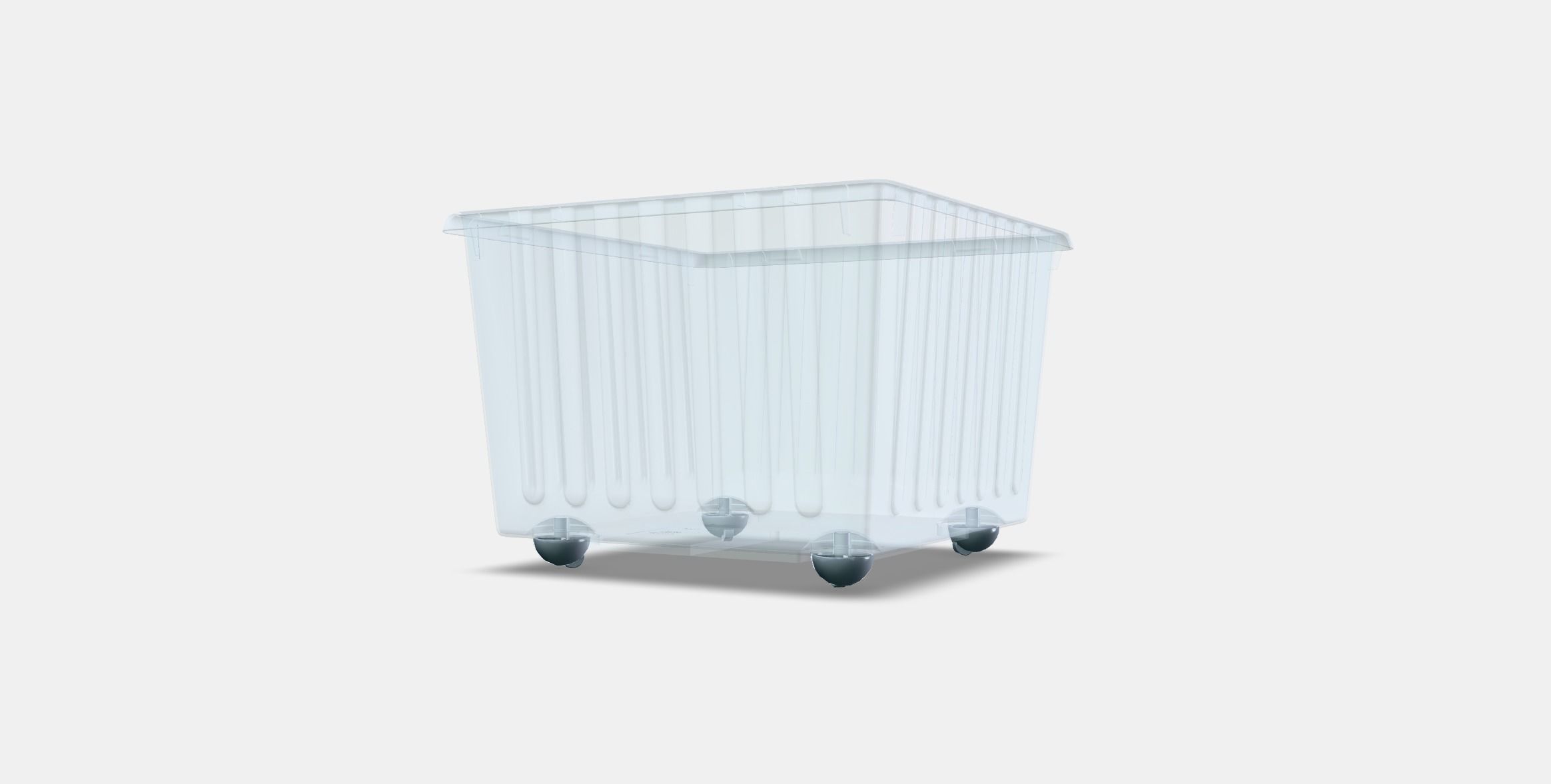 VESSLA box on castors Low-poly 3D model_12