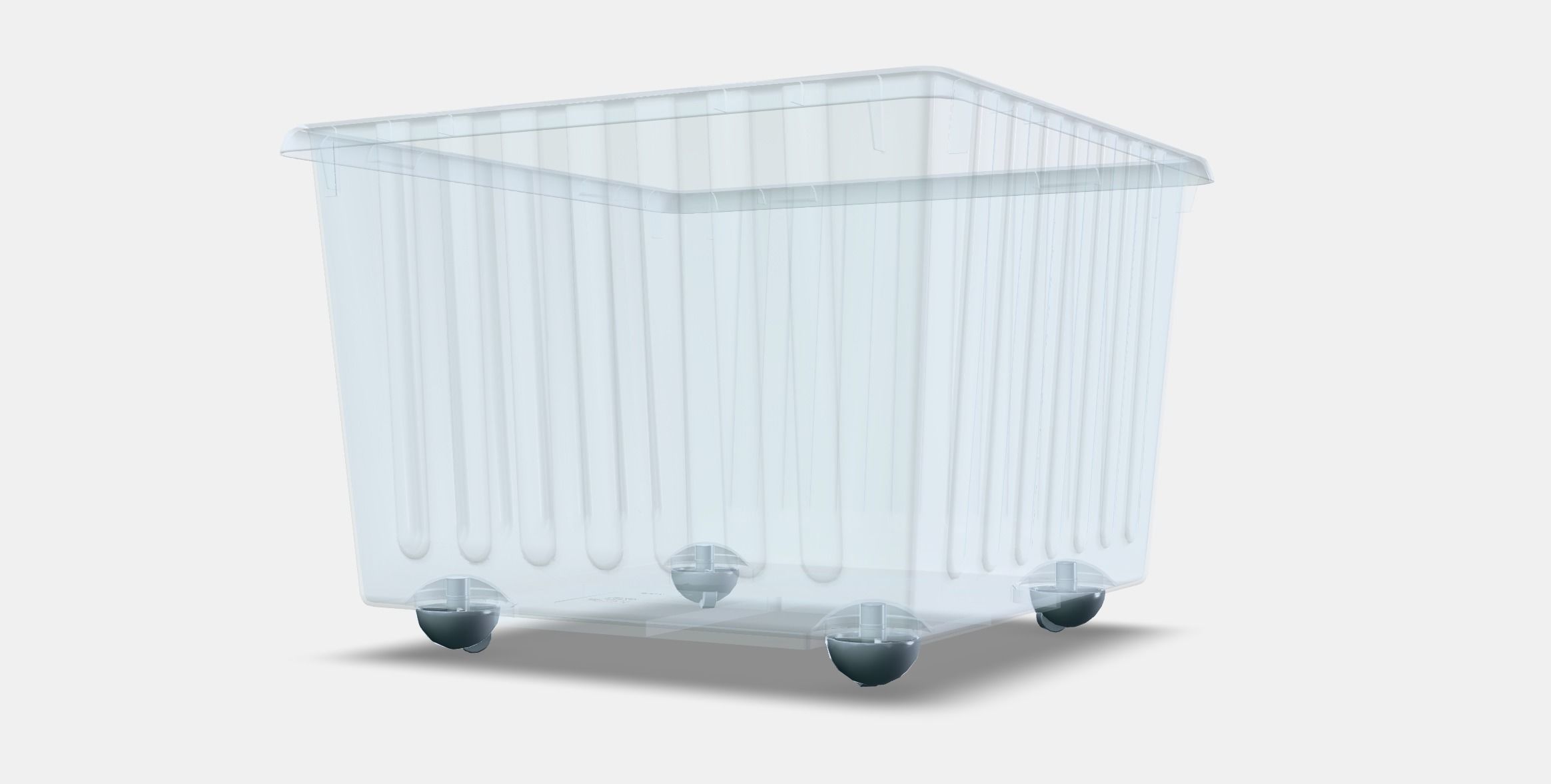 VESSLA box on castors Low-poly 3D model_13