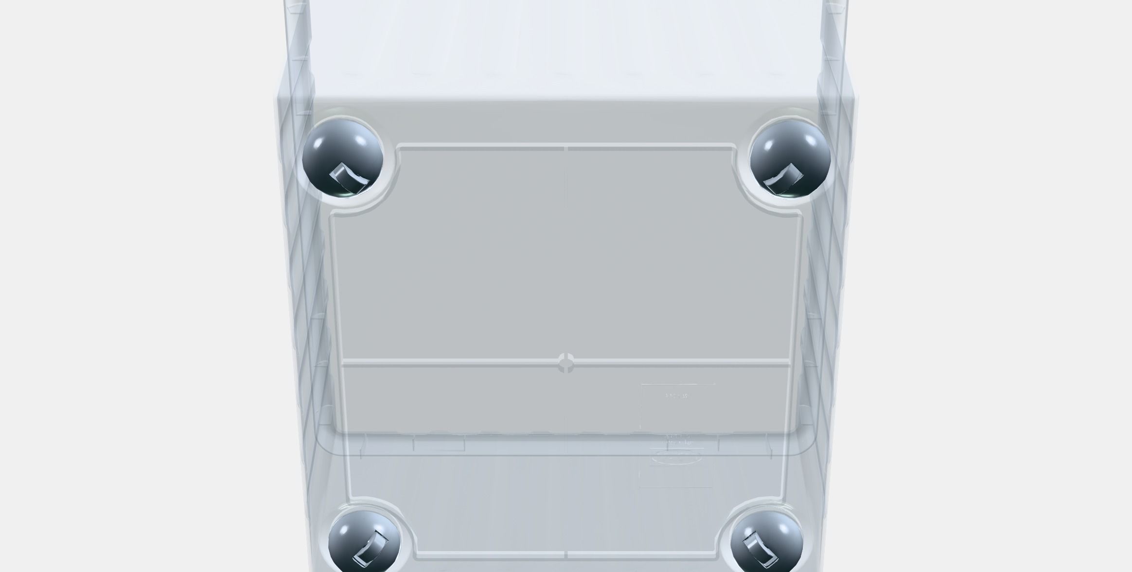 VESSLA box on castors Low-poly 3D model_7