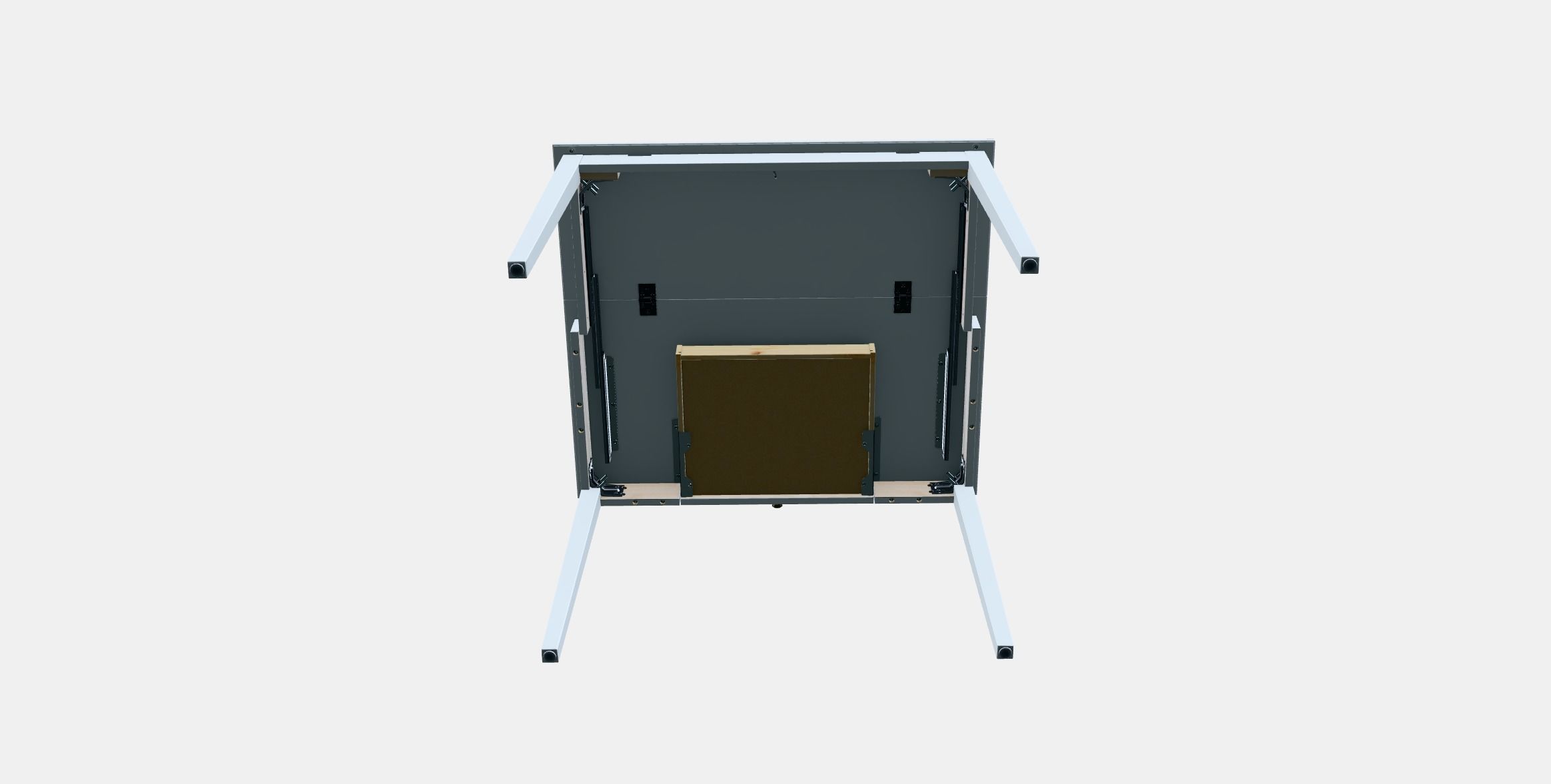 IDANAS folding table Low-poly 3D model_9