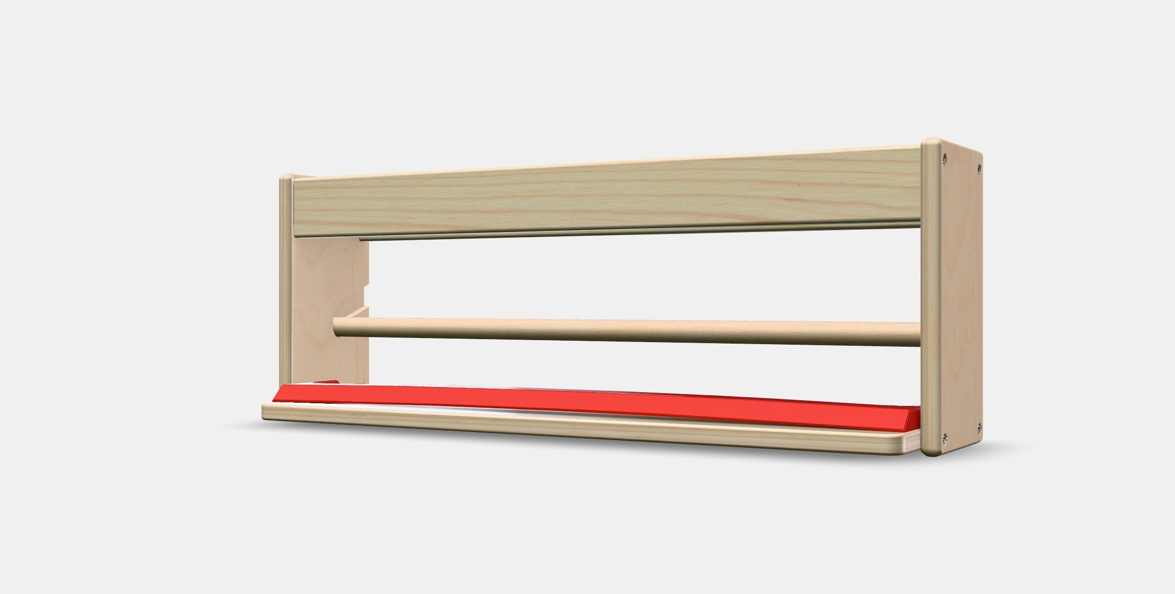 MALA paper roll holder with shelf Low-poly 3D model_13