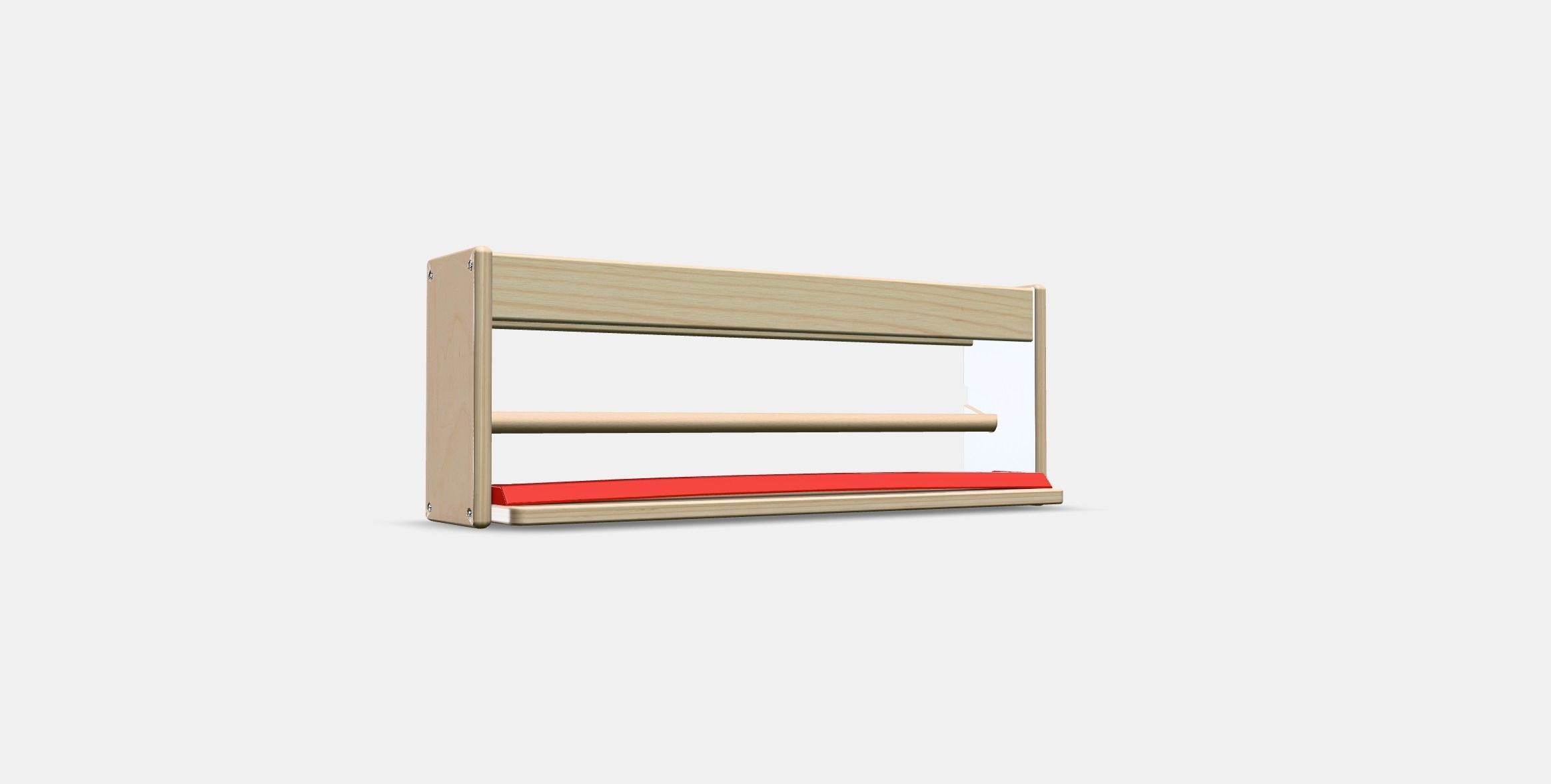 MALA paper roll holder with shelf Low-poly 3D model_2