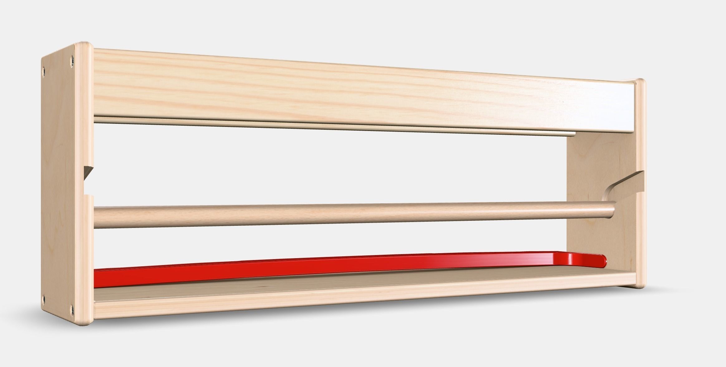 MALA paper roll holder with shelf Low-poly 3D model_4