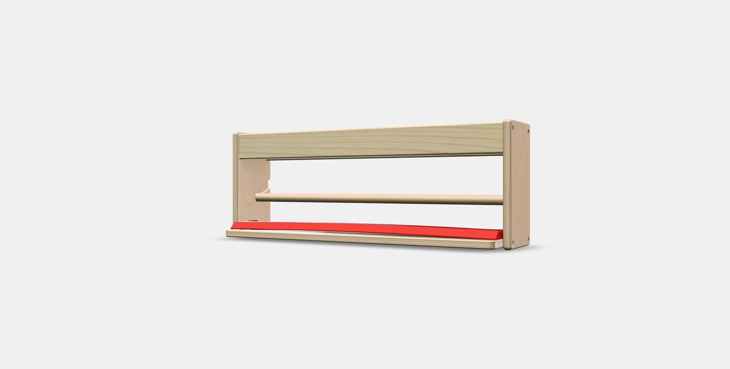 MALA paper roll holder with shelf Low-poly 3D model_12