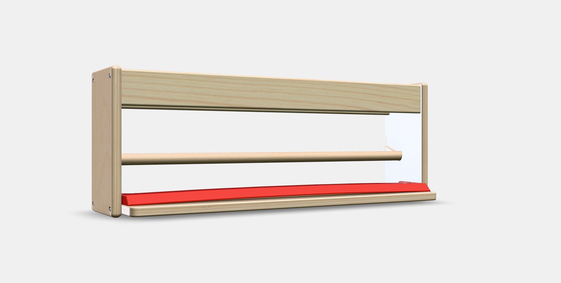 MALA paper roll holder with shelf Low-poly 3D model_9