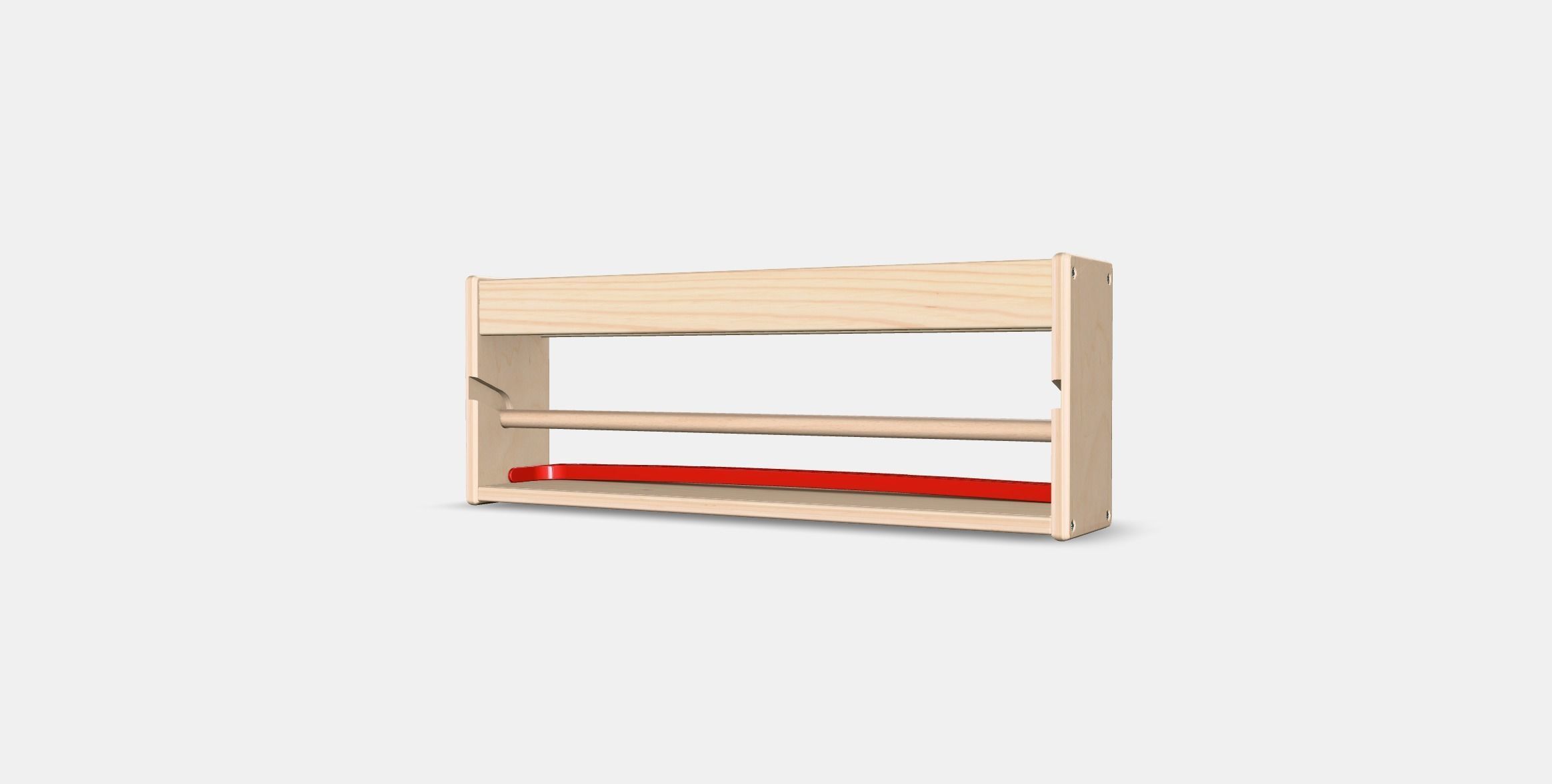 MALA paper roll holder with shelf Low-poly 3D model_3