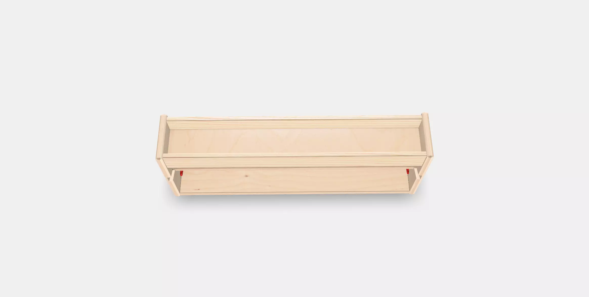 MALA paper roll holder with shelf Low-poly 3D model_0