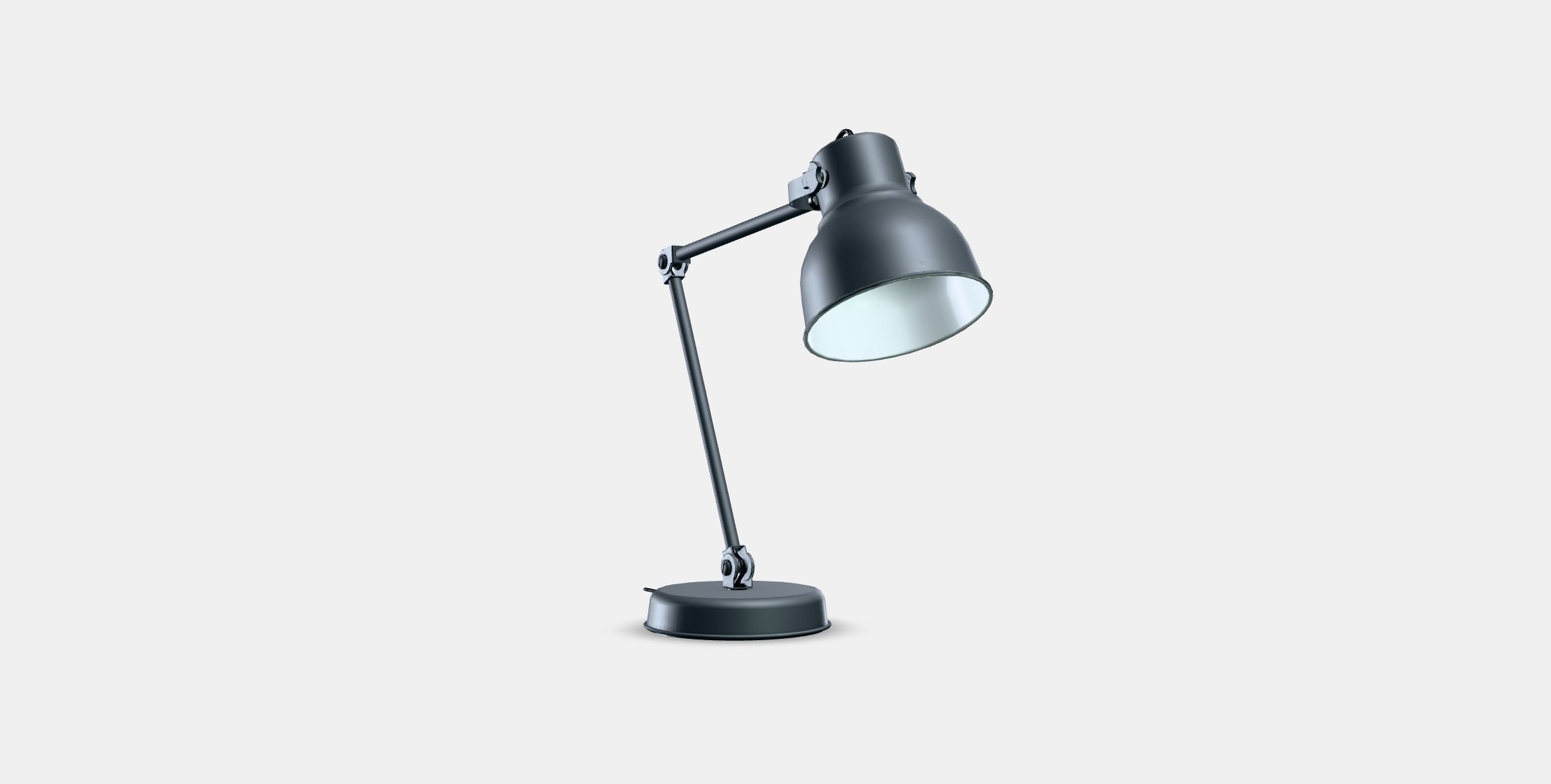 HEKTAR desk lamp 1 Low-poly 3D model_3