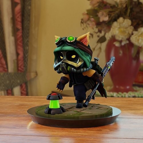 Teemo Omega Squad Fanart 3D print model