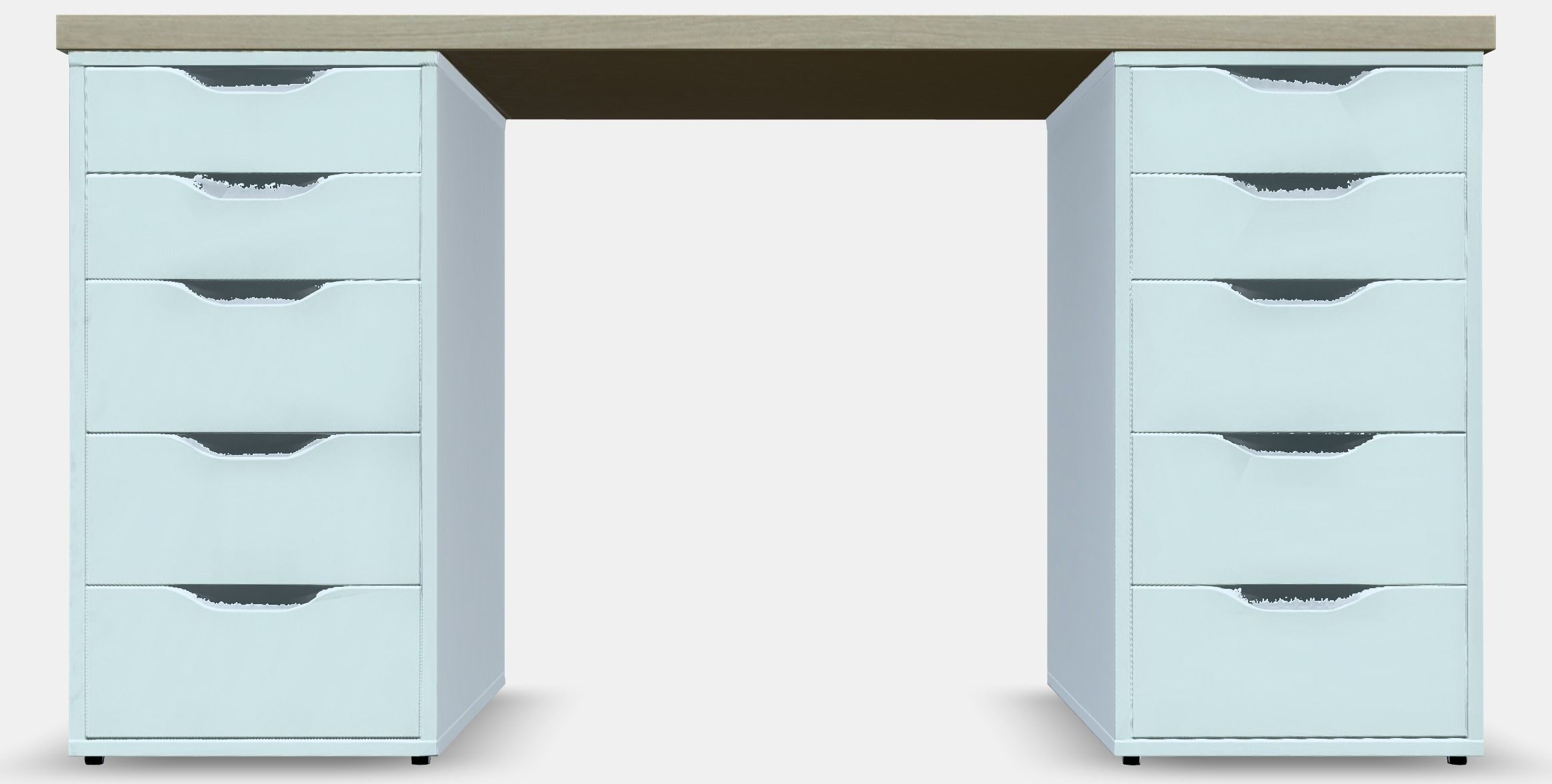 LAGKAPTEN - ALEX desk 6 Low-poly 3D model_11