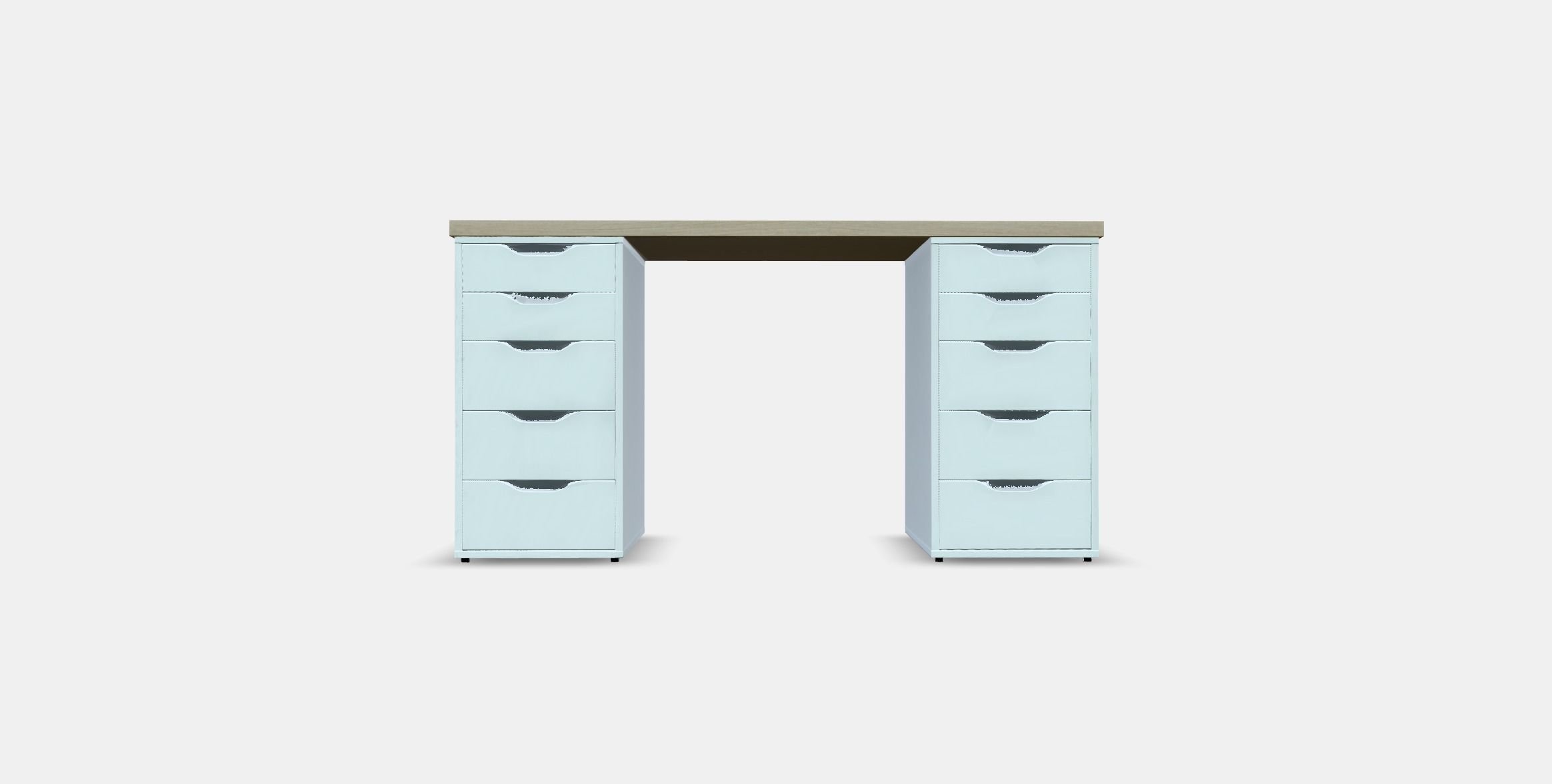 LAGKAPTEN - ALEX desk 6 Low-poly 3D model_10