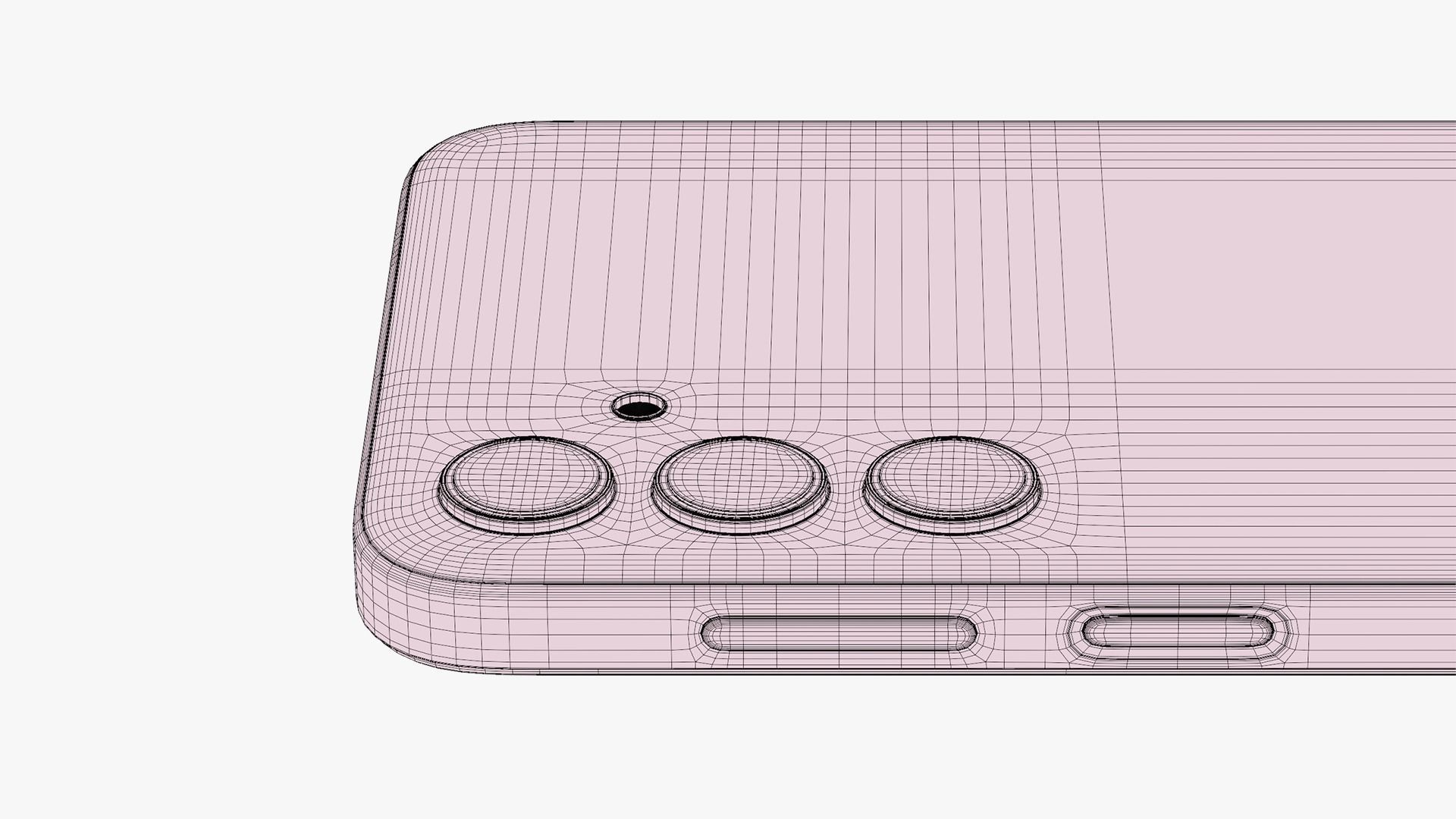 Samsung Galaxy M35 Gray Low-poly 3D model_16