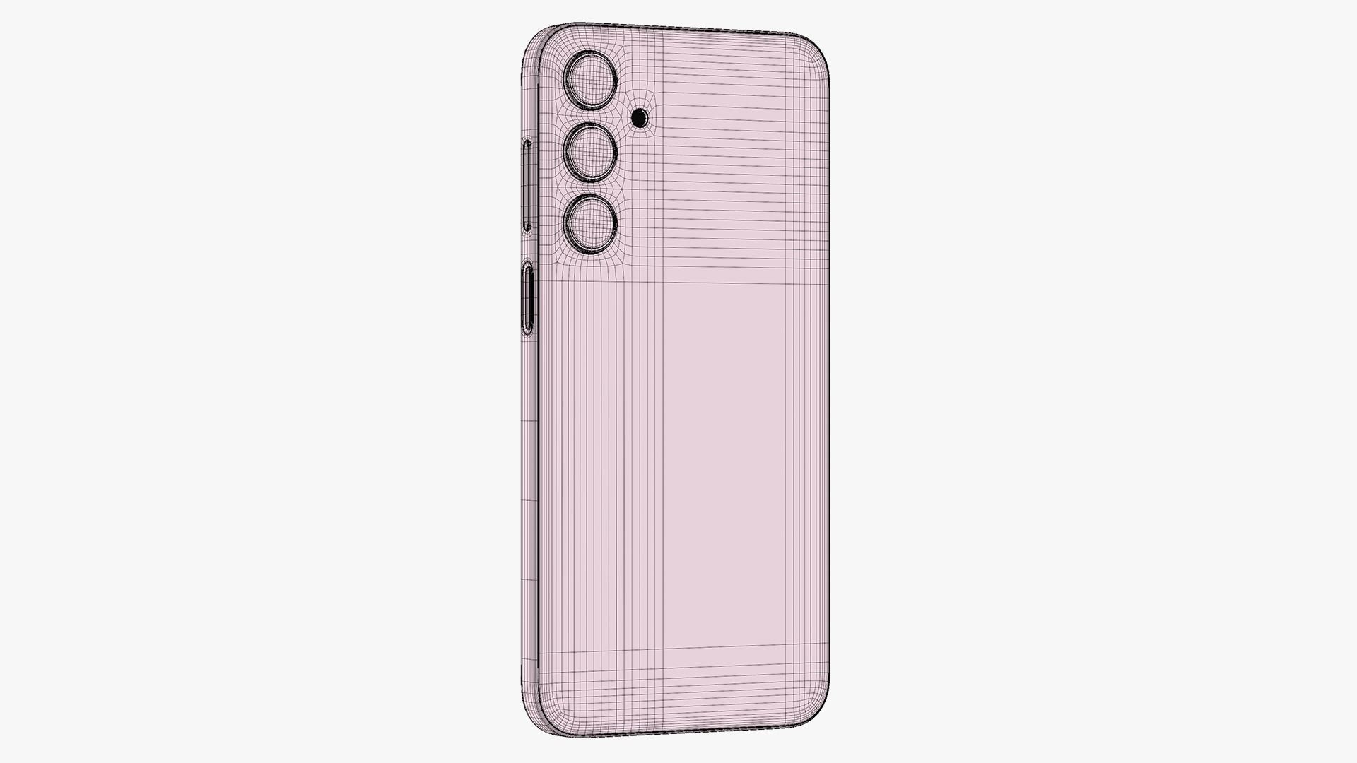 Samsung Galaxy M35 Gray Low-poly 3D model_20