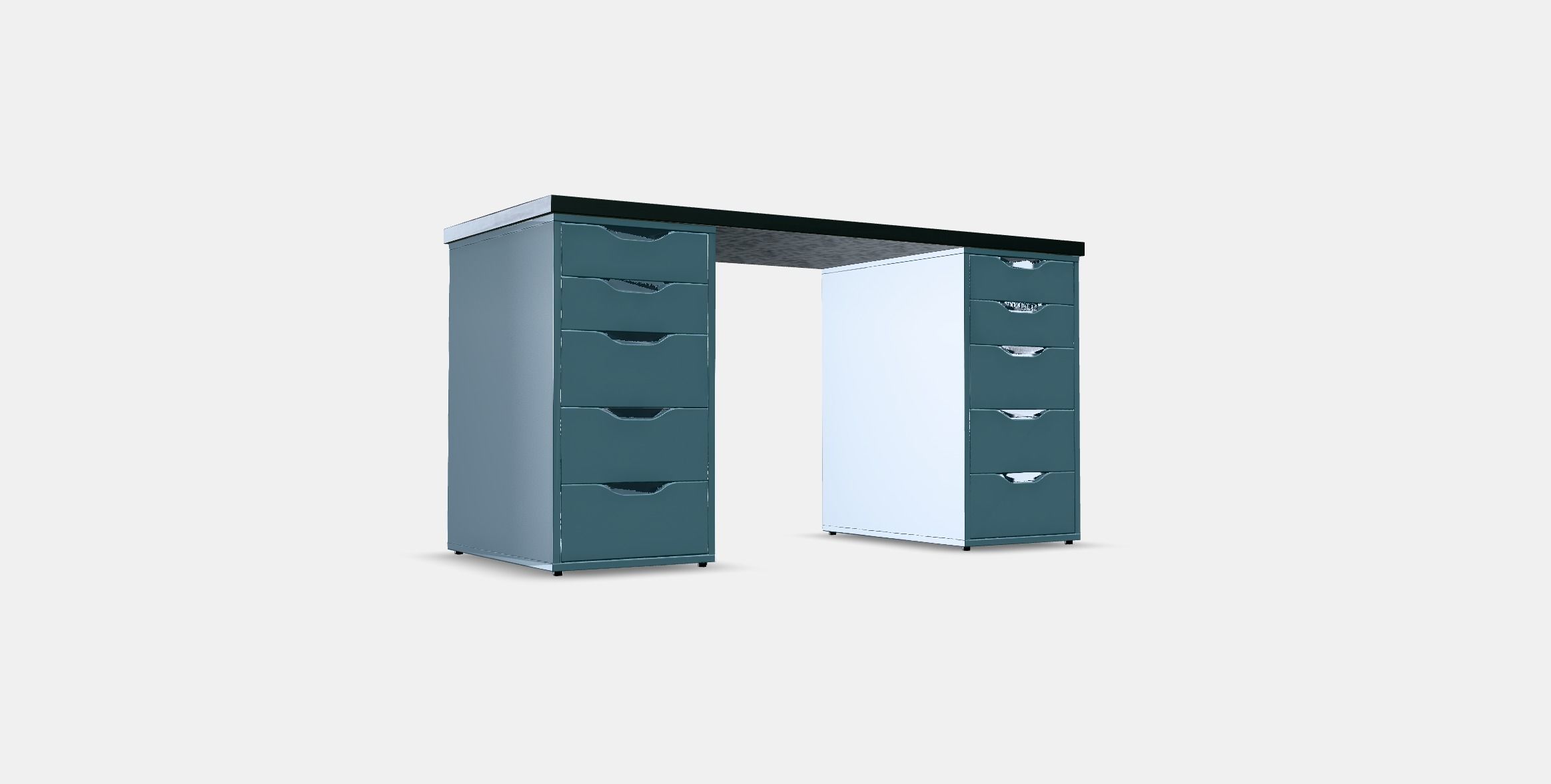 LAGKAPTEN - ALEX desk 7 Low-poly 3D model_3